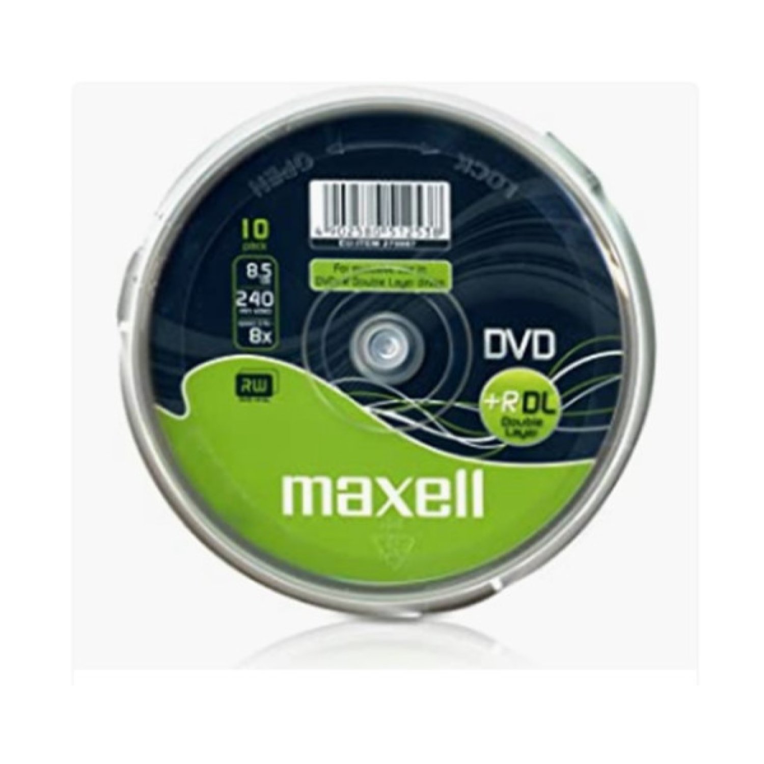 Maxell DVD · 8,5GB · Doble Capa Grabable · 4X · Pack 10 Unidades