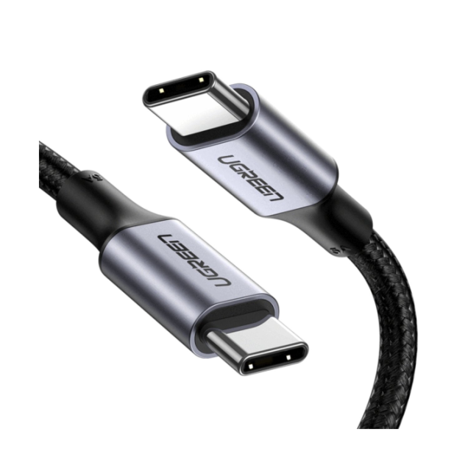 Ugreen · Cable USB 2.0 Tipo C · 1m · Negro y Plata