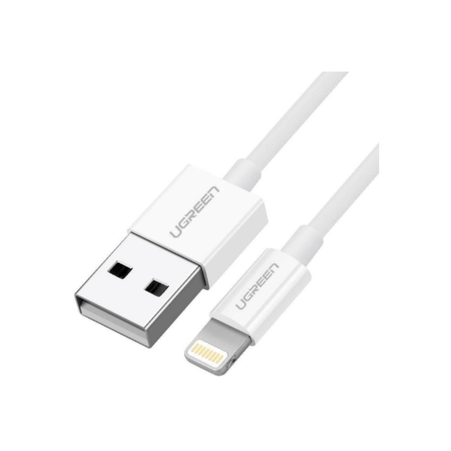 Ugreen Cable USB-A a Lightning · 2m · 5V/2.4A · iPhone/iPad · Blanco