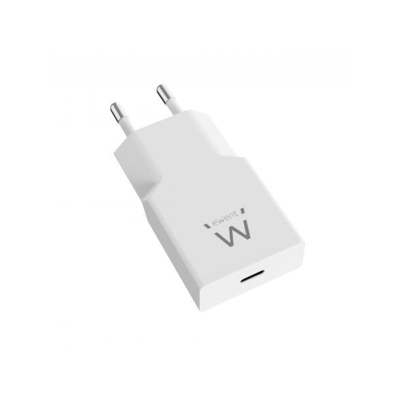 Ewent Cargador USB-C · 20W PD · Tecnología GaN · Diseño Ultrafino