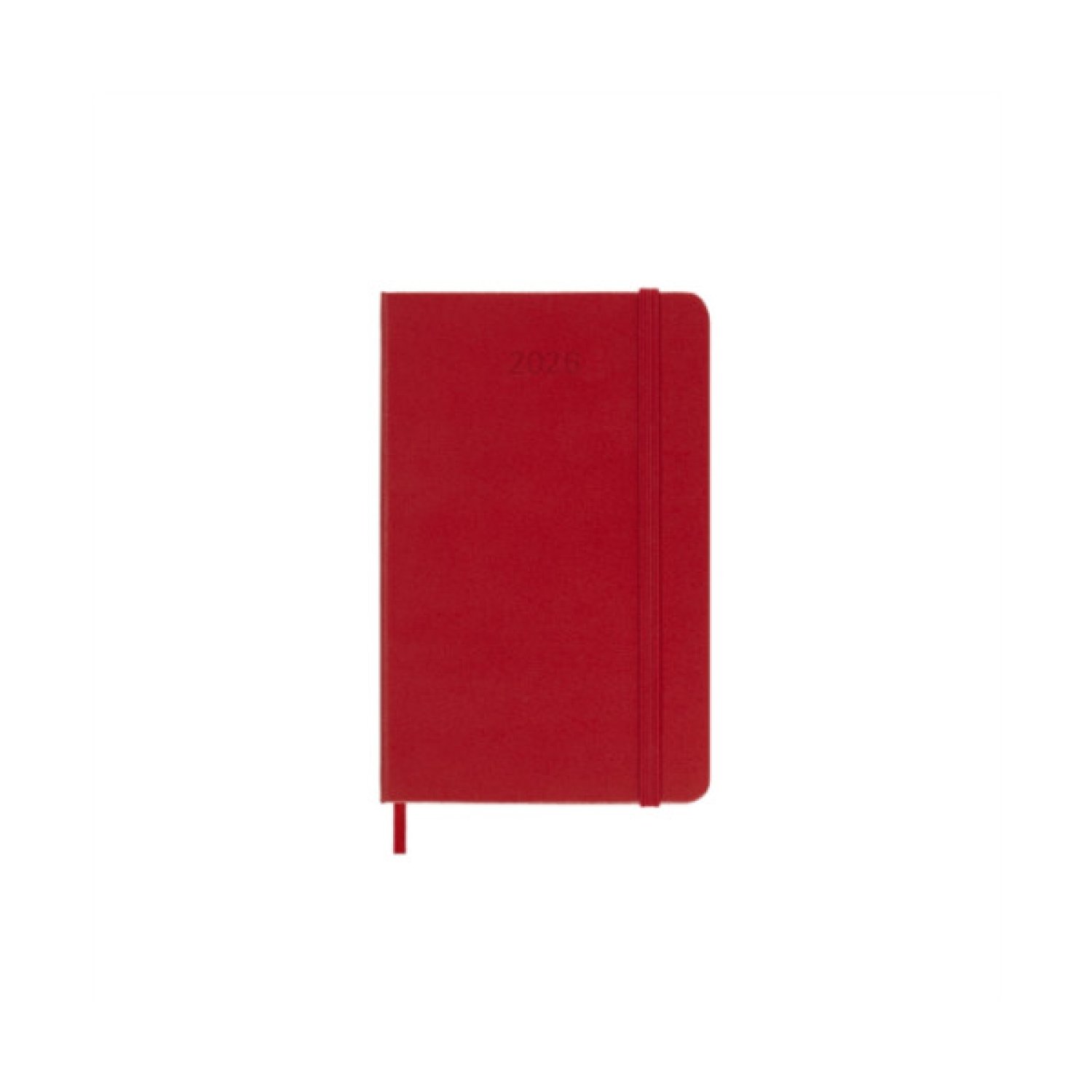 Moleskine · Agenda 2026 Diaria · Tapa Dura · 9x14 cm · Rojo