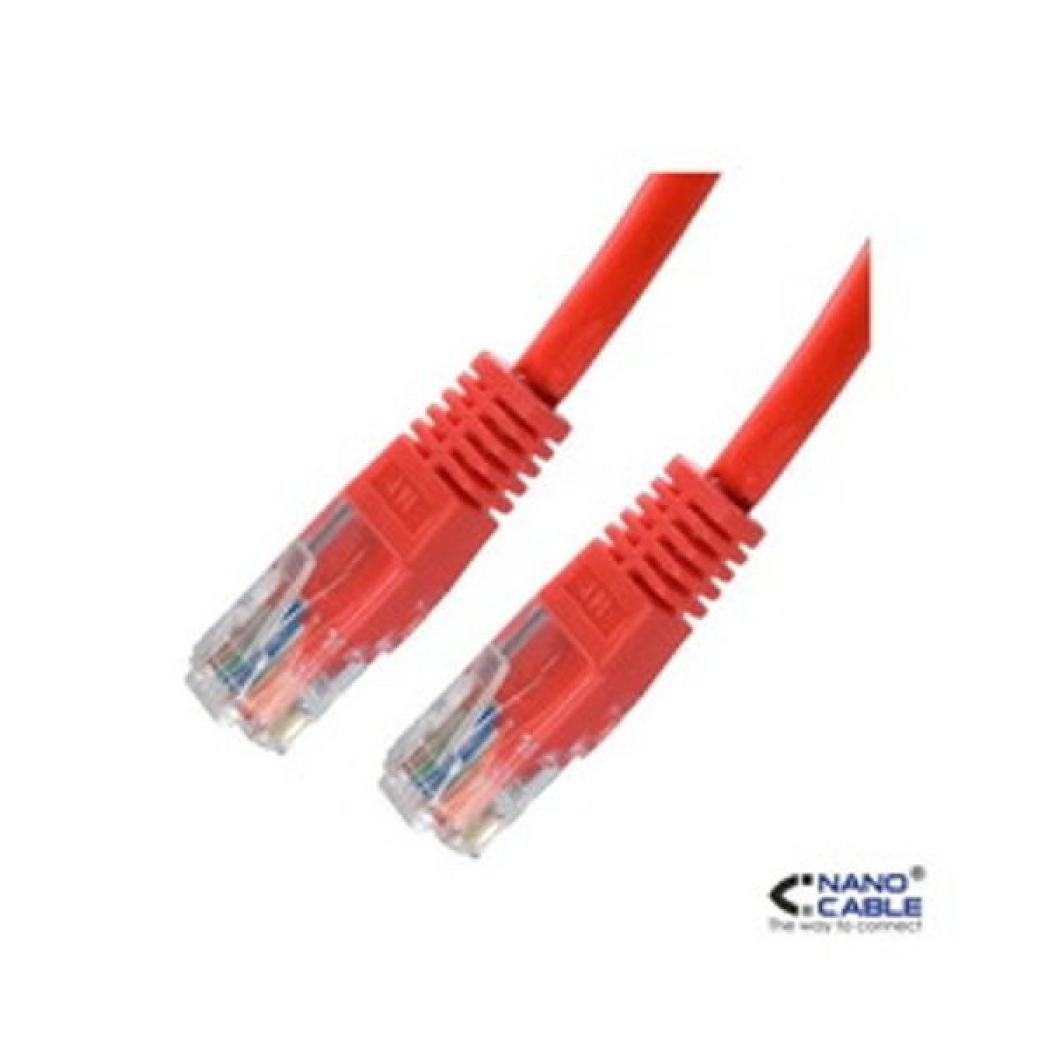 Nanocable · Cable Red RJ45 Cat.6 UTP · 0,5m · Rojo · AWG24