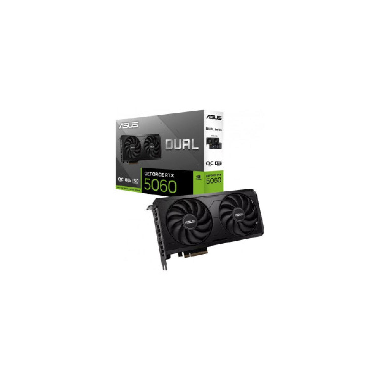 ASUS Dual RTX 5060 · Tarjeta Gráfica · 8GB GDDR6 · Refrigeración Dual