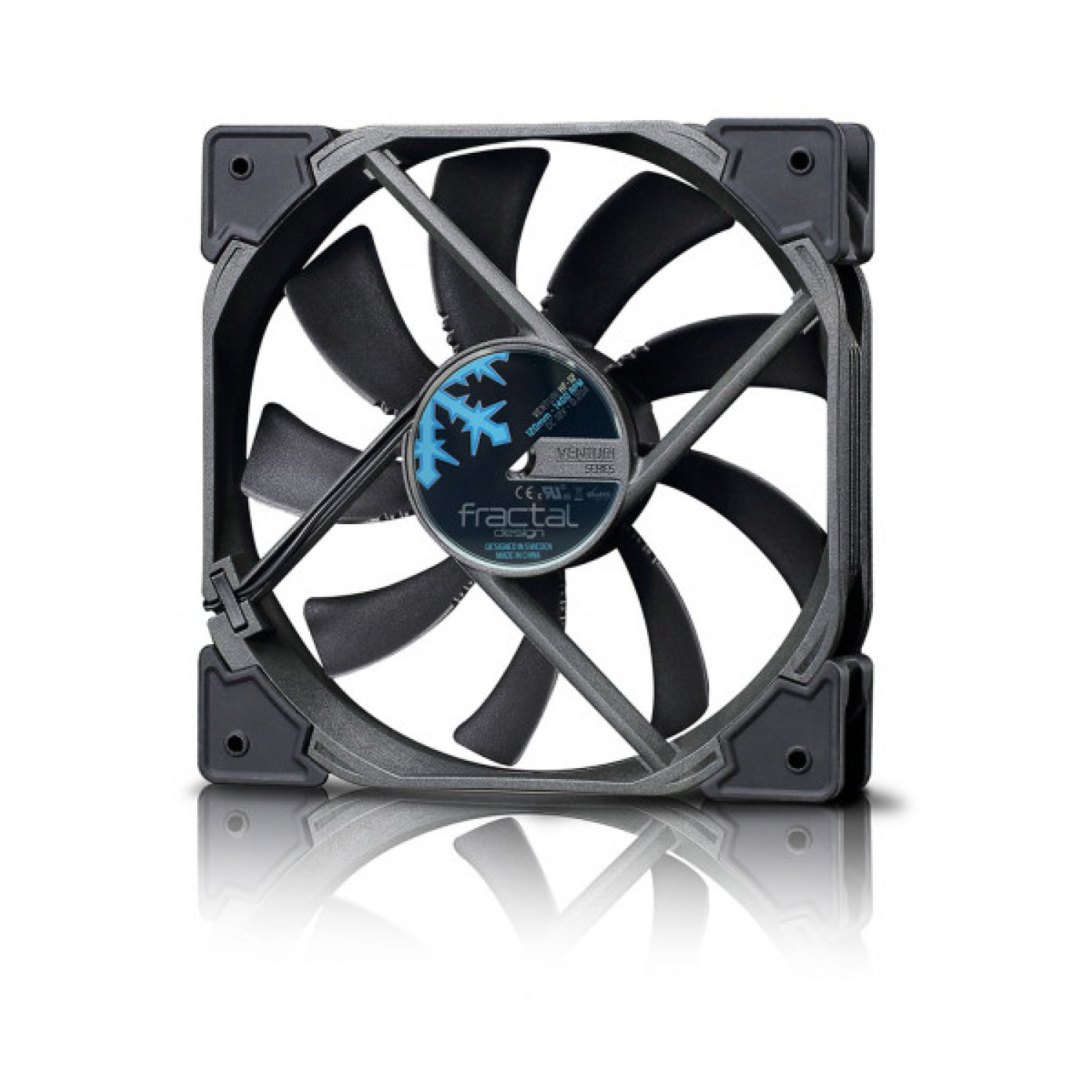 Fractal Design Venturi HP-14 · Ventilador 140mm · PWM · Negro/Gris