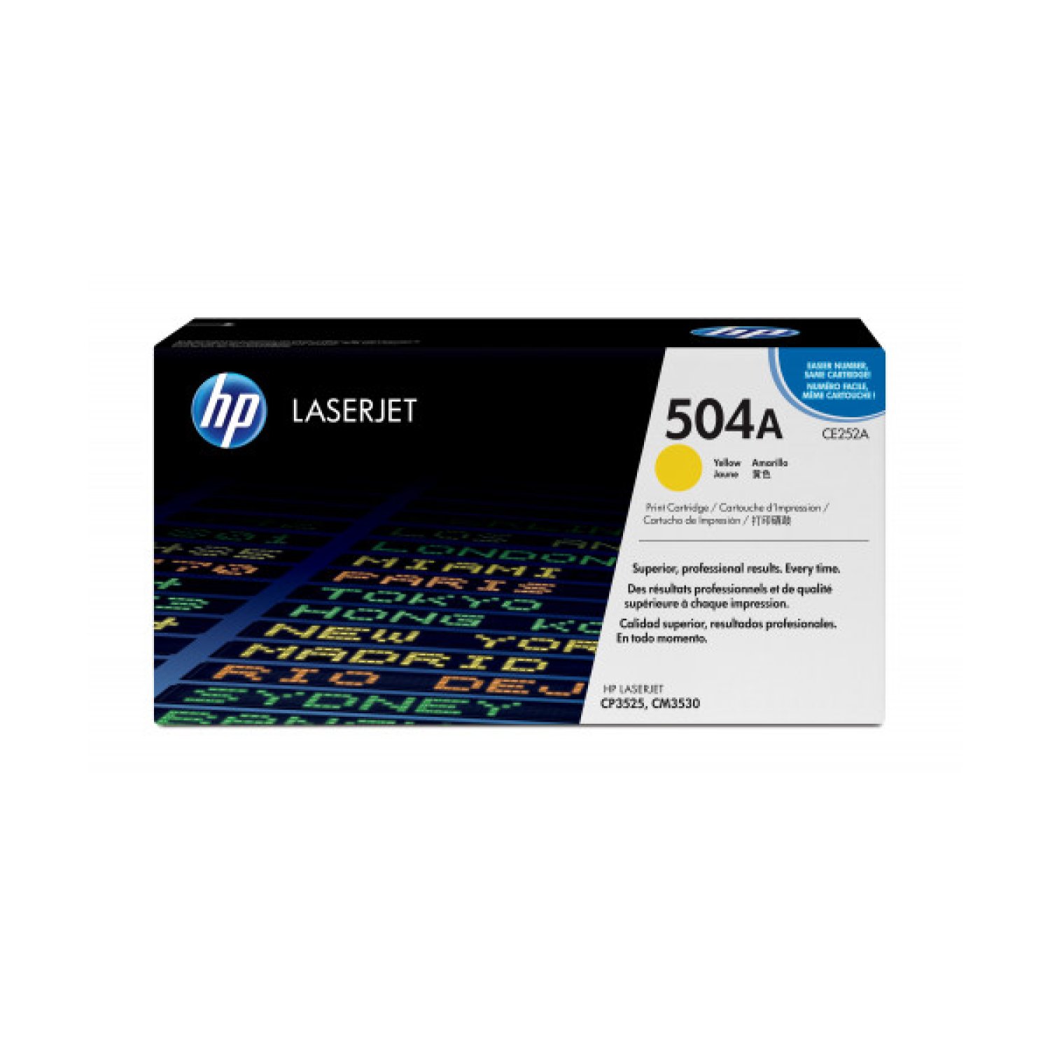HP Toner 504A · Amarillo · CE252A