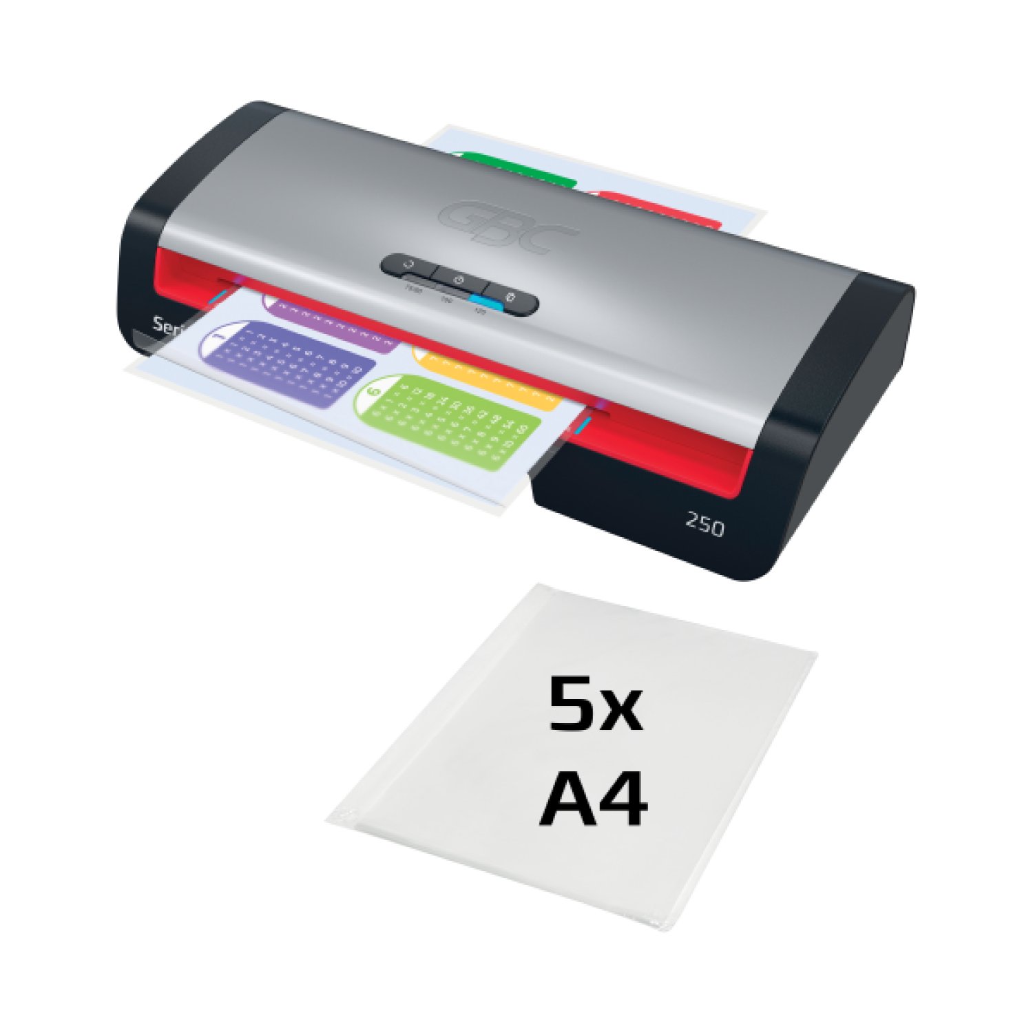 GBC Plastificadora · DIN A4 · Modelo 250 · Color Plata