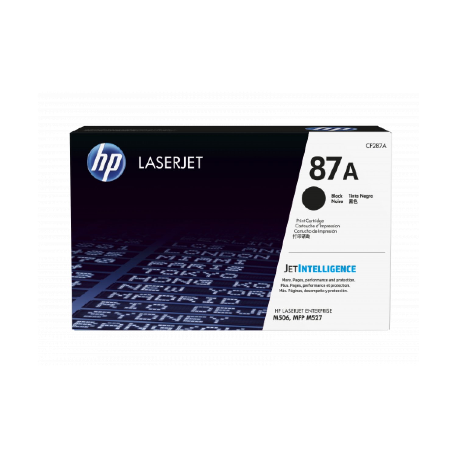 HP Tóner 87A · Negro · CF287A