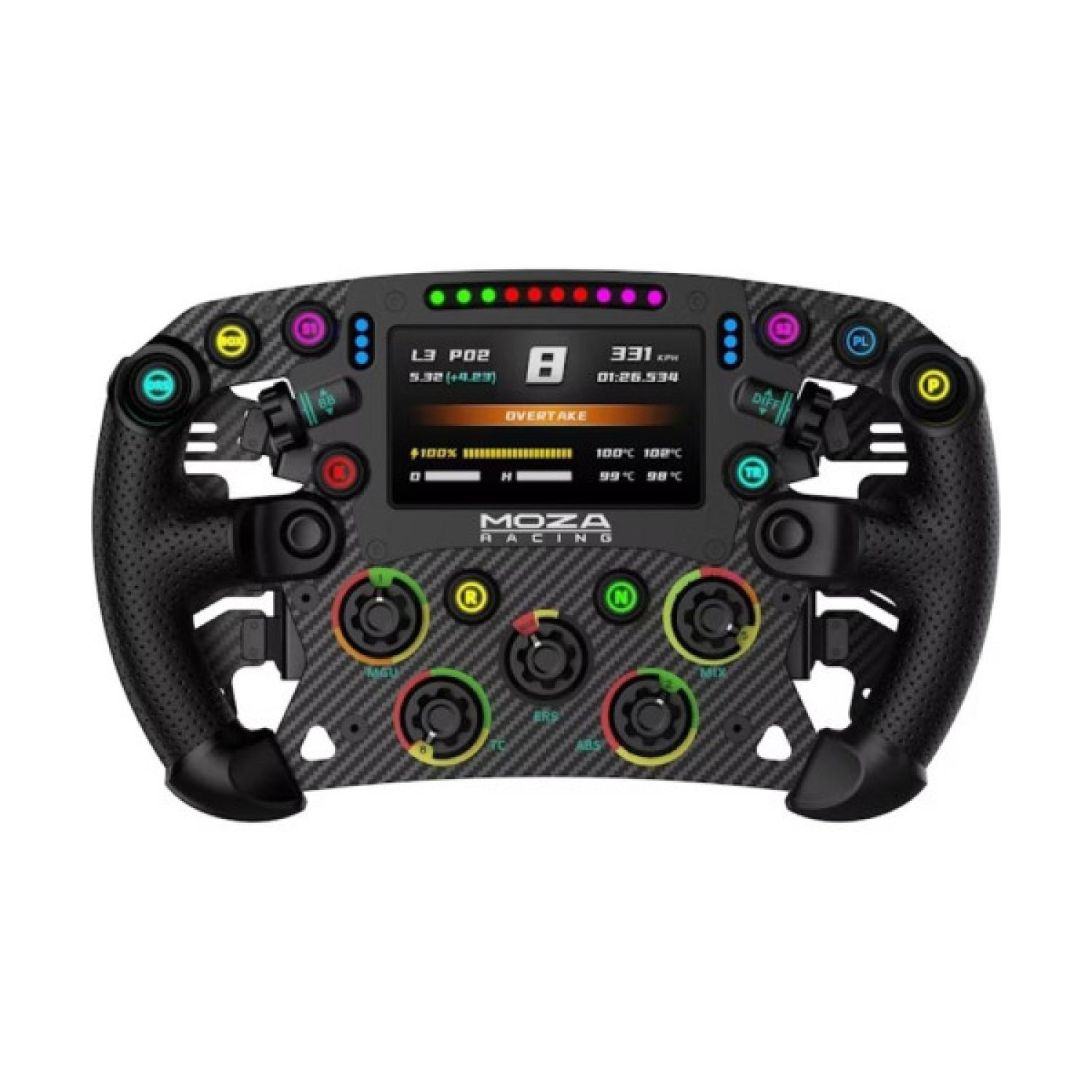 Moza Racing RS068 · Volante + Mando Digital · PC · Simulación de Carreras