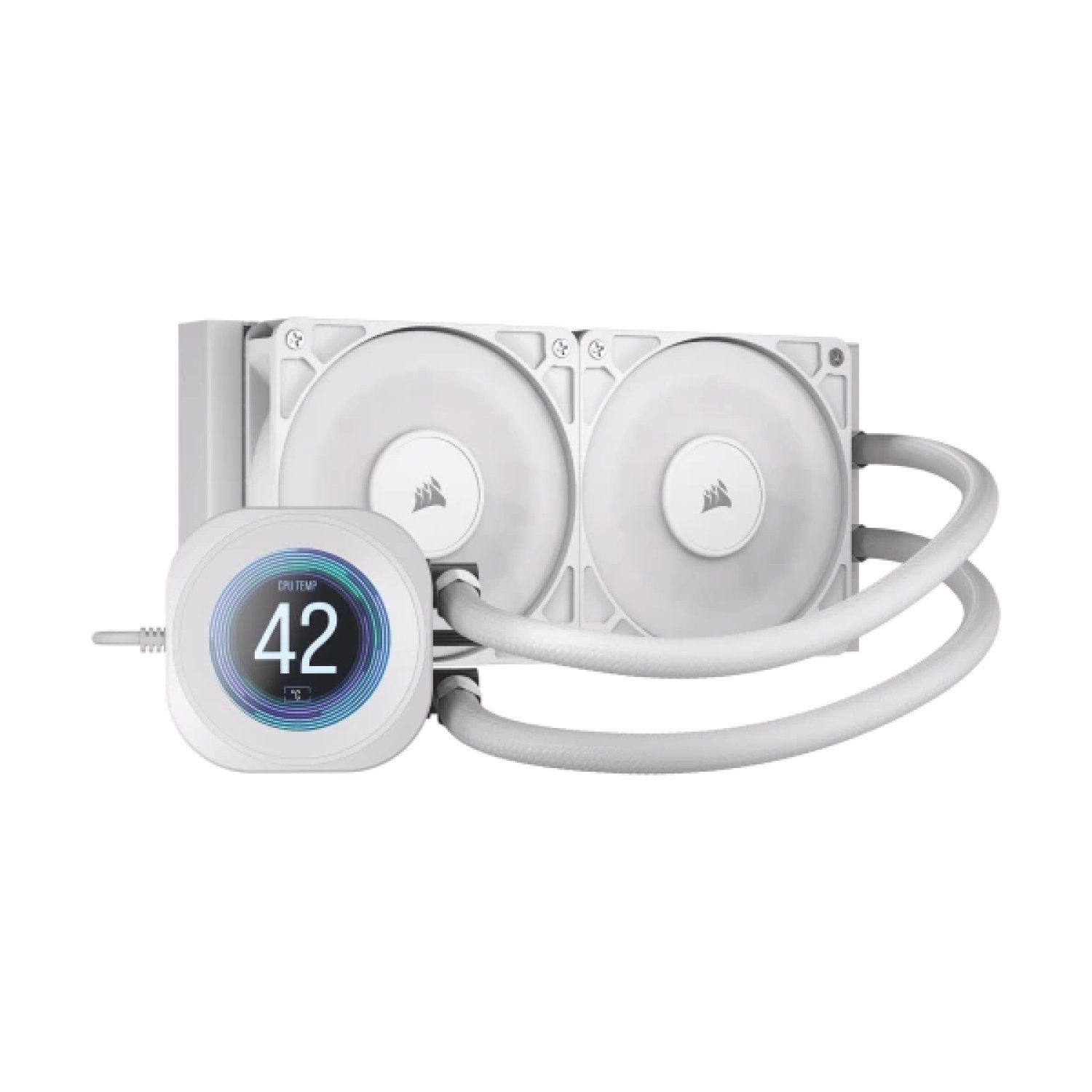 Corsair Nautilus 240 RS · Refrigeración Líquida Todo en Uno · 240mm · LCD · Blanco