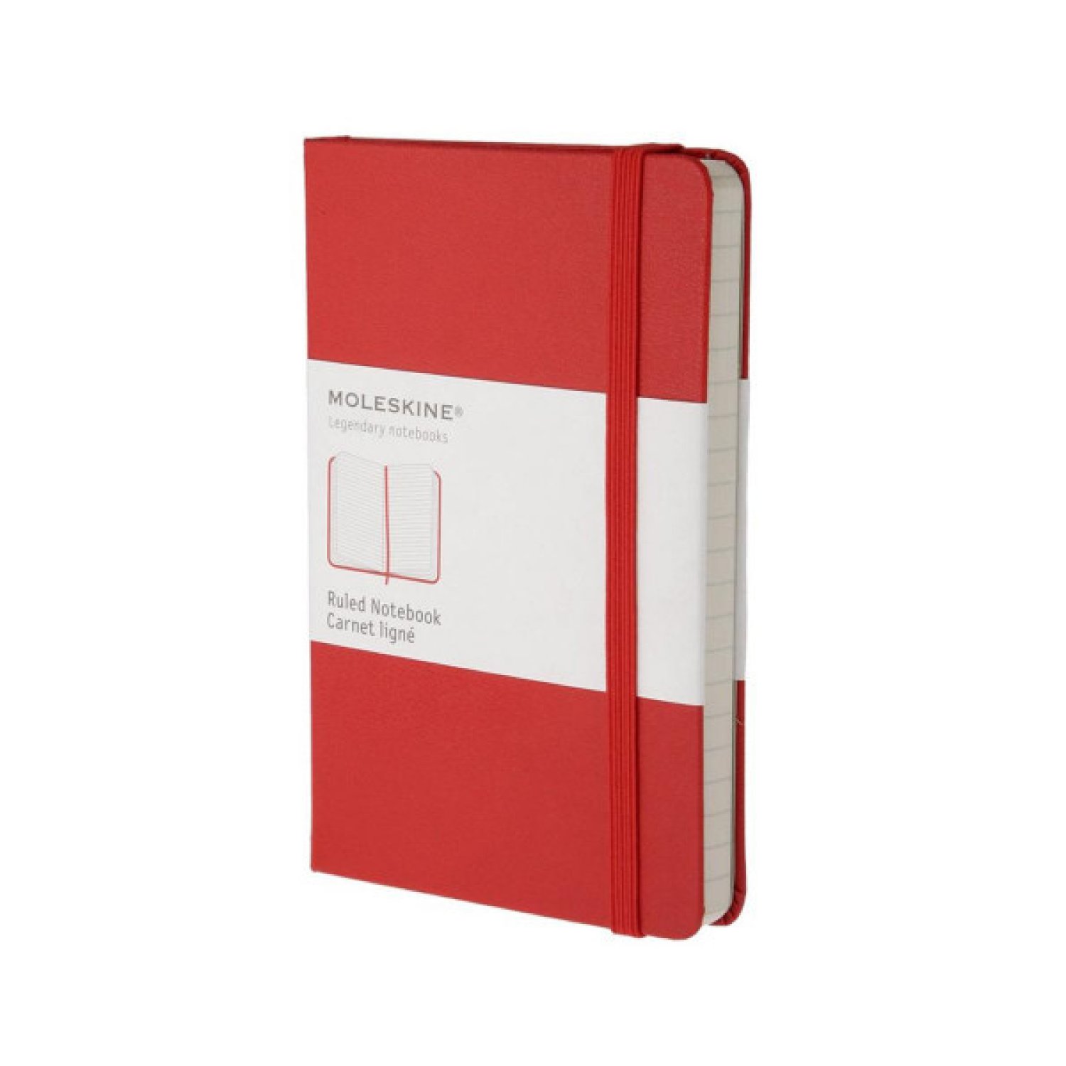Moleskine Libreta Clásica · Tapa Dura Roja · 13x21cm · Rayada