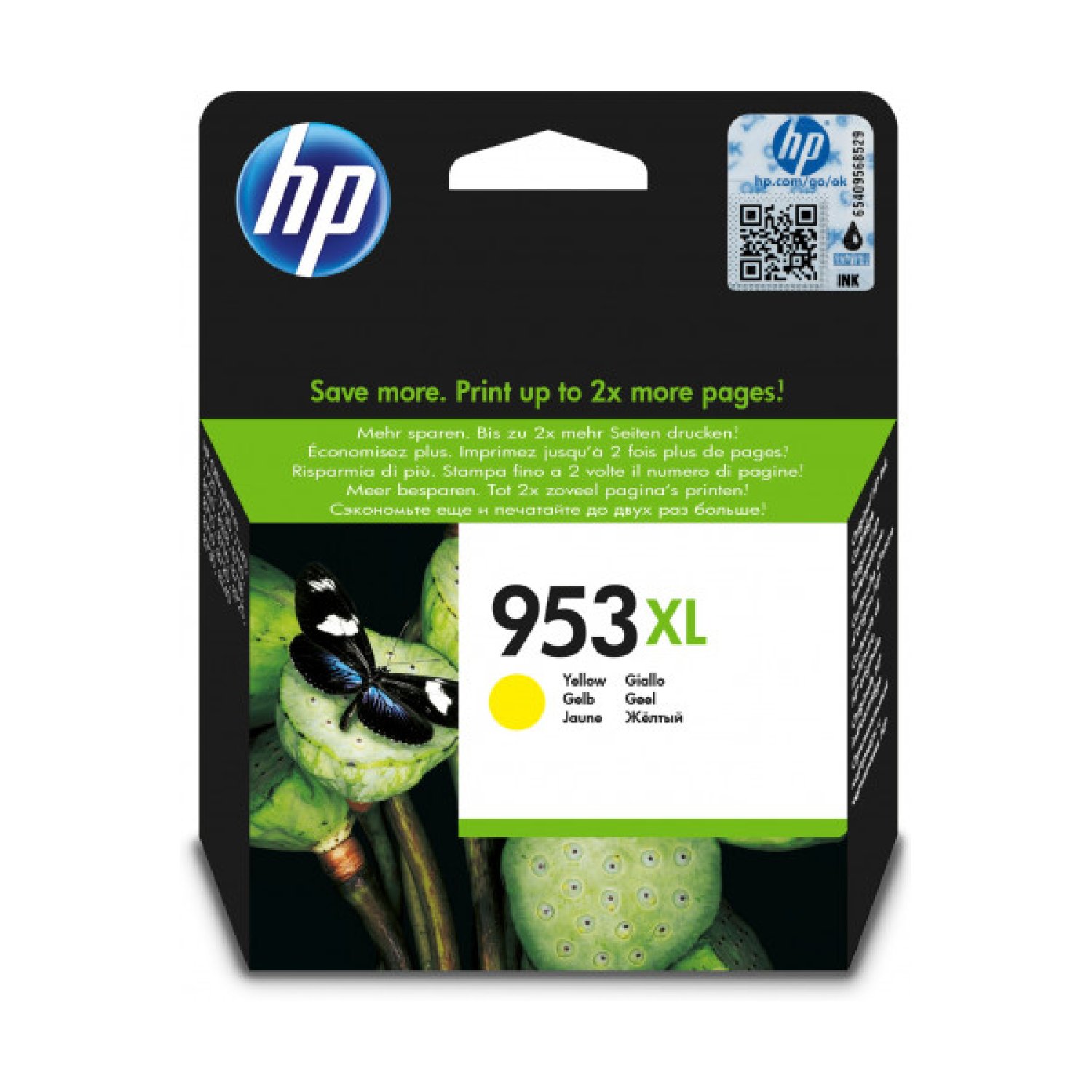 HP 953XL · Cartucho de Tinta · Amarillo · Alto Rendimiento