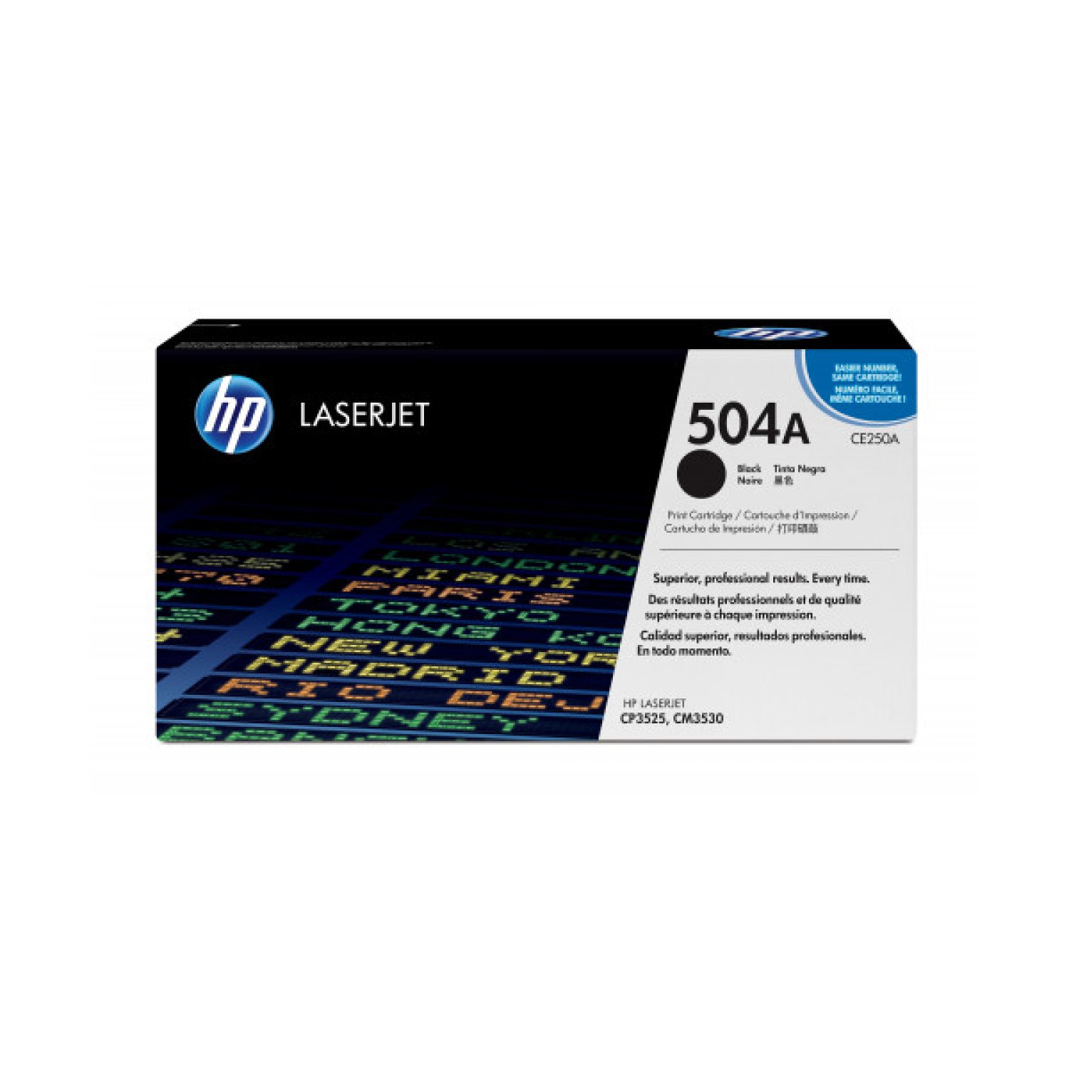 HP Toner 504A · Negro CE250A