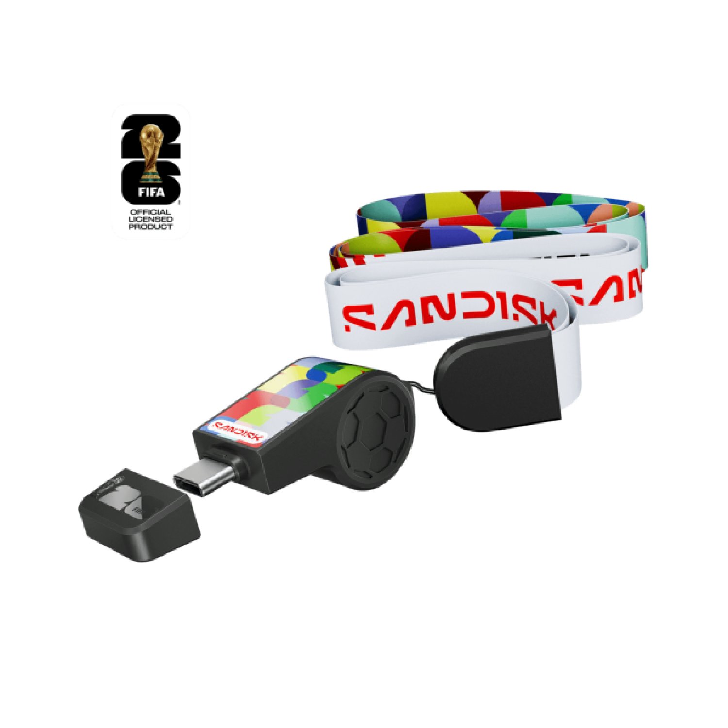 SanDisk FIFA World Cup 2026 · Pendrive USB-C · 64GB · Edición Global