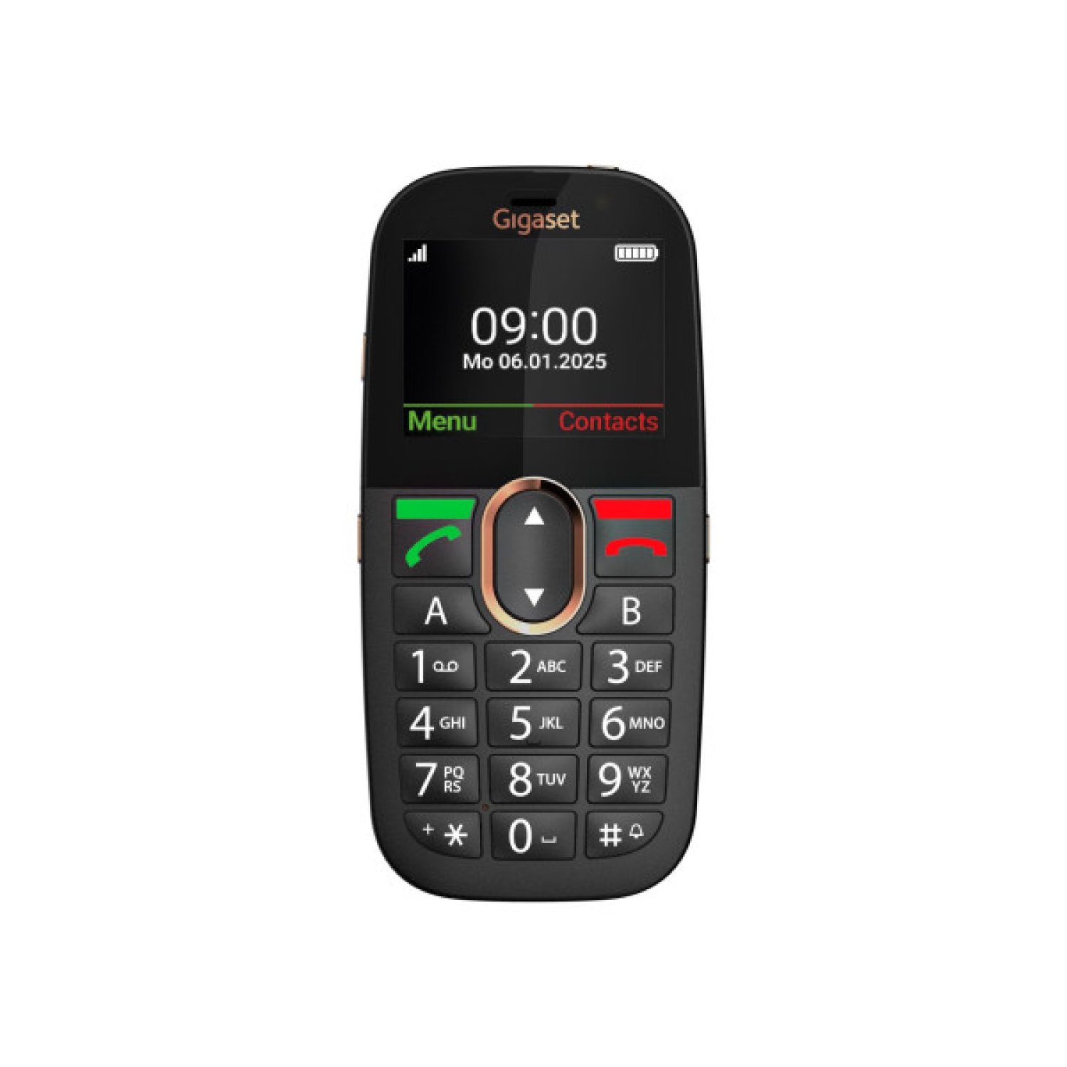 Gigaset GL695 · Móvil Senior 4G · Botón SOS · Pantalla 2.8" · Negro