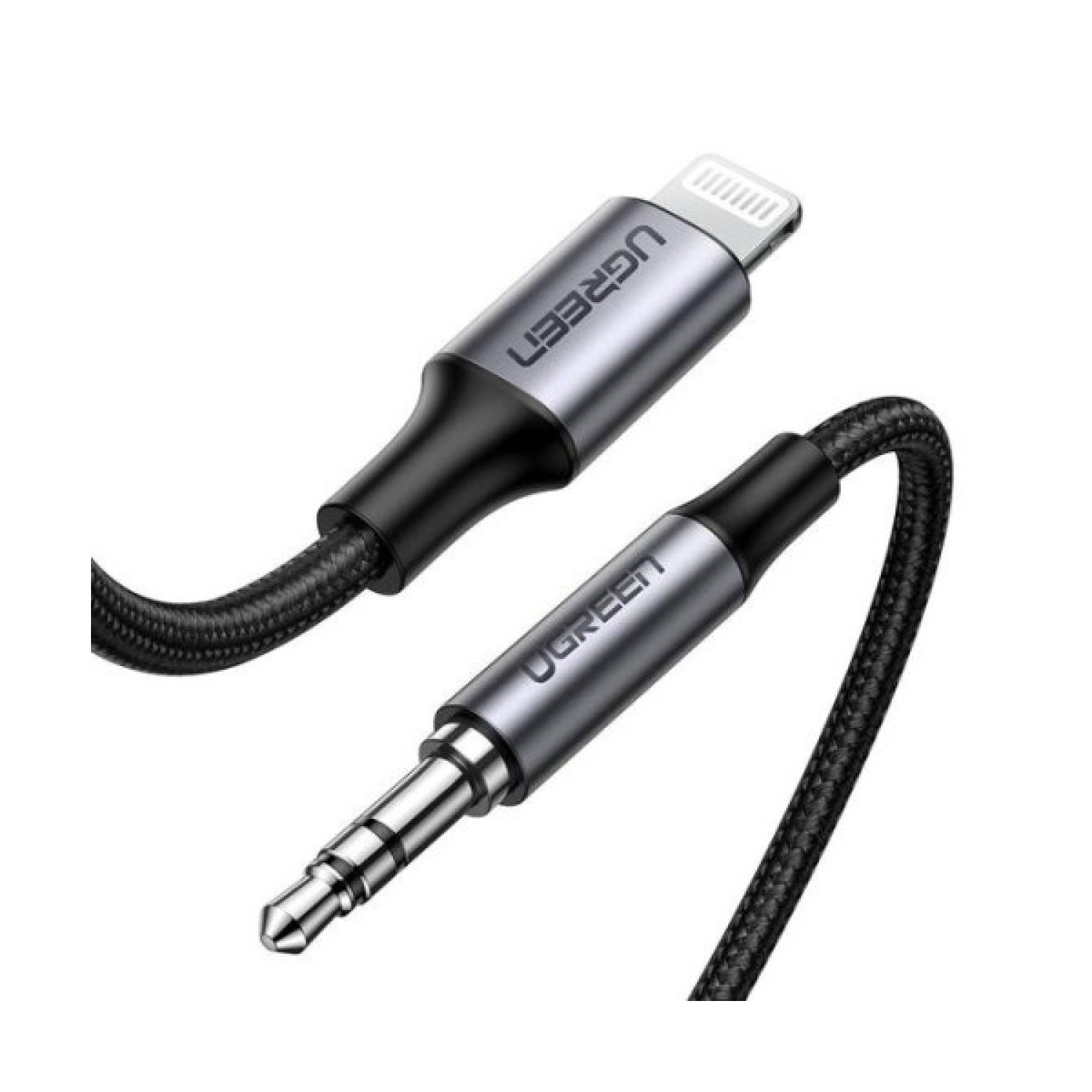 Ugreen · Cable Lightning · 1m · 3,5mm · Plata