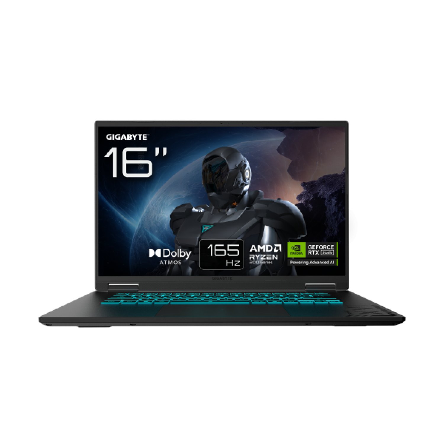 Gigabyte Portátil Gaming A16 · AMD Ryzen 7 260 · 32GB DDR5 · 1TB SSD · RTX 5070 · 16" IPS 165Hz