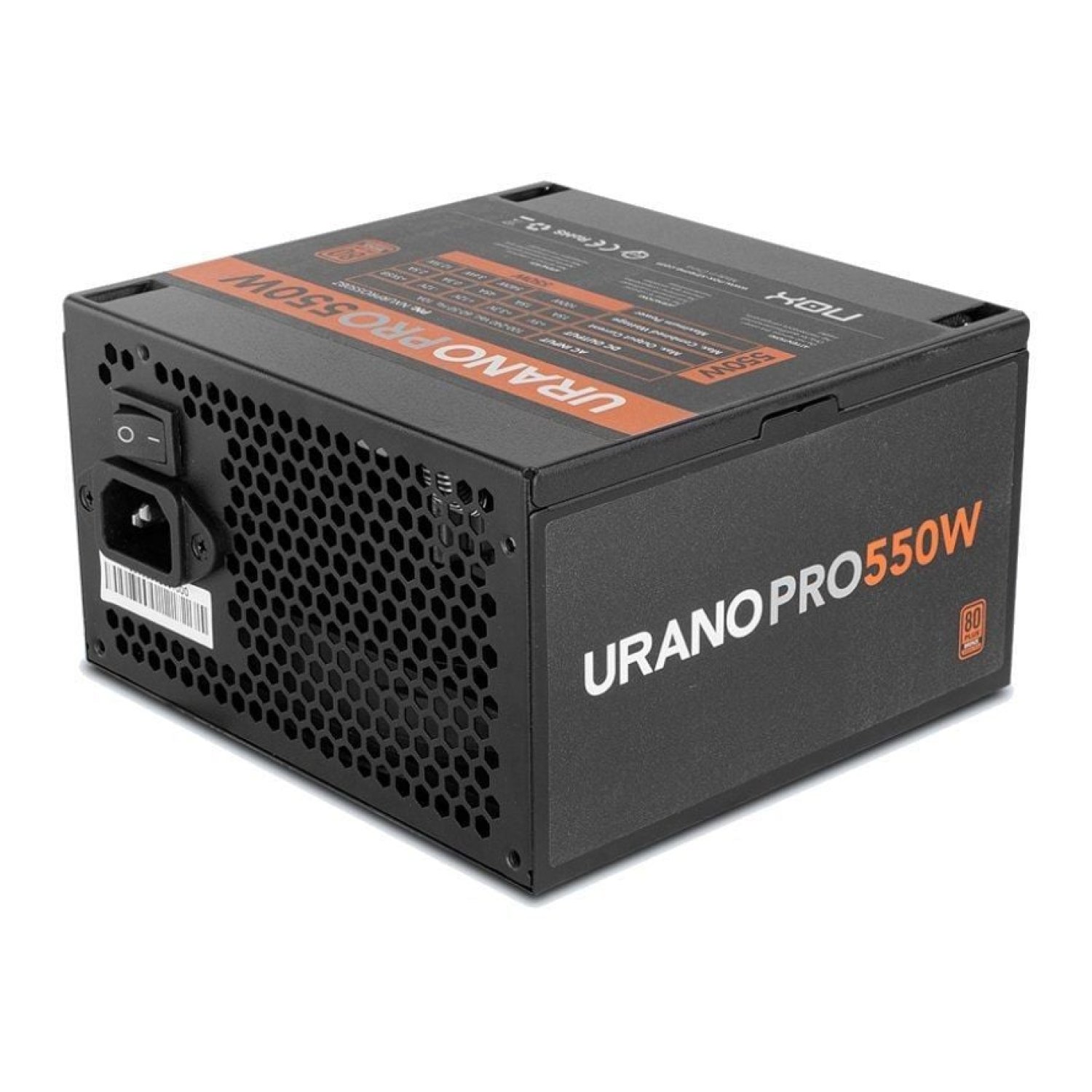 Nox Urano Pro · Fuente 550W · Certificación Bronze · 80 Plus