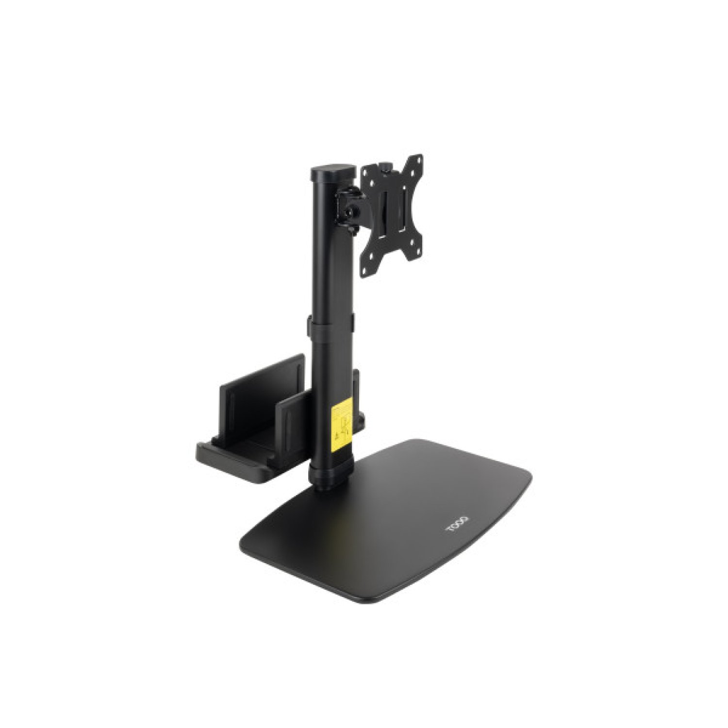 TOOQ Soporte Giratorio para Monitor · 17-27" · Inclinable · Negro · Incluye Soporte CPU
