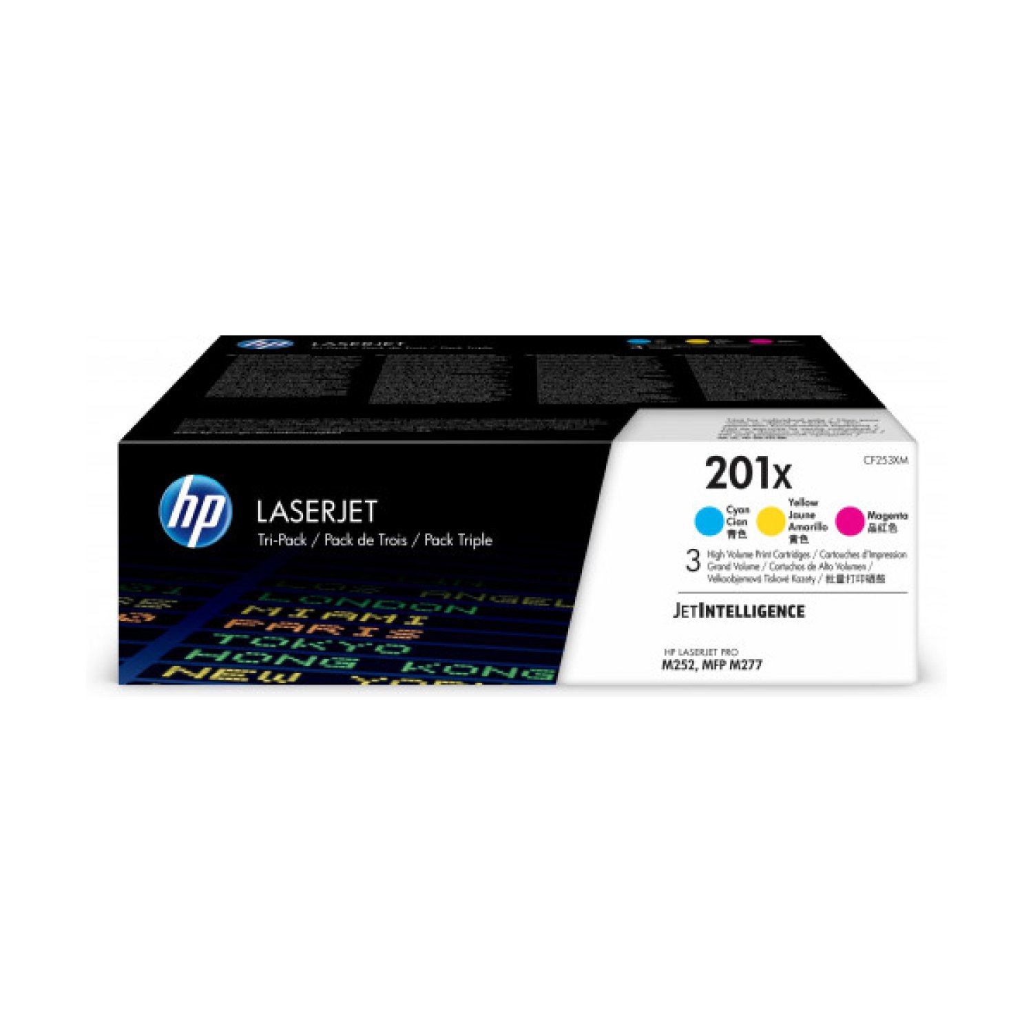 HP Toner 201X · Tricolor · Compatible CF253XM