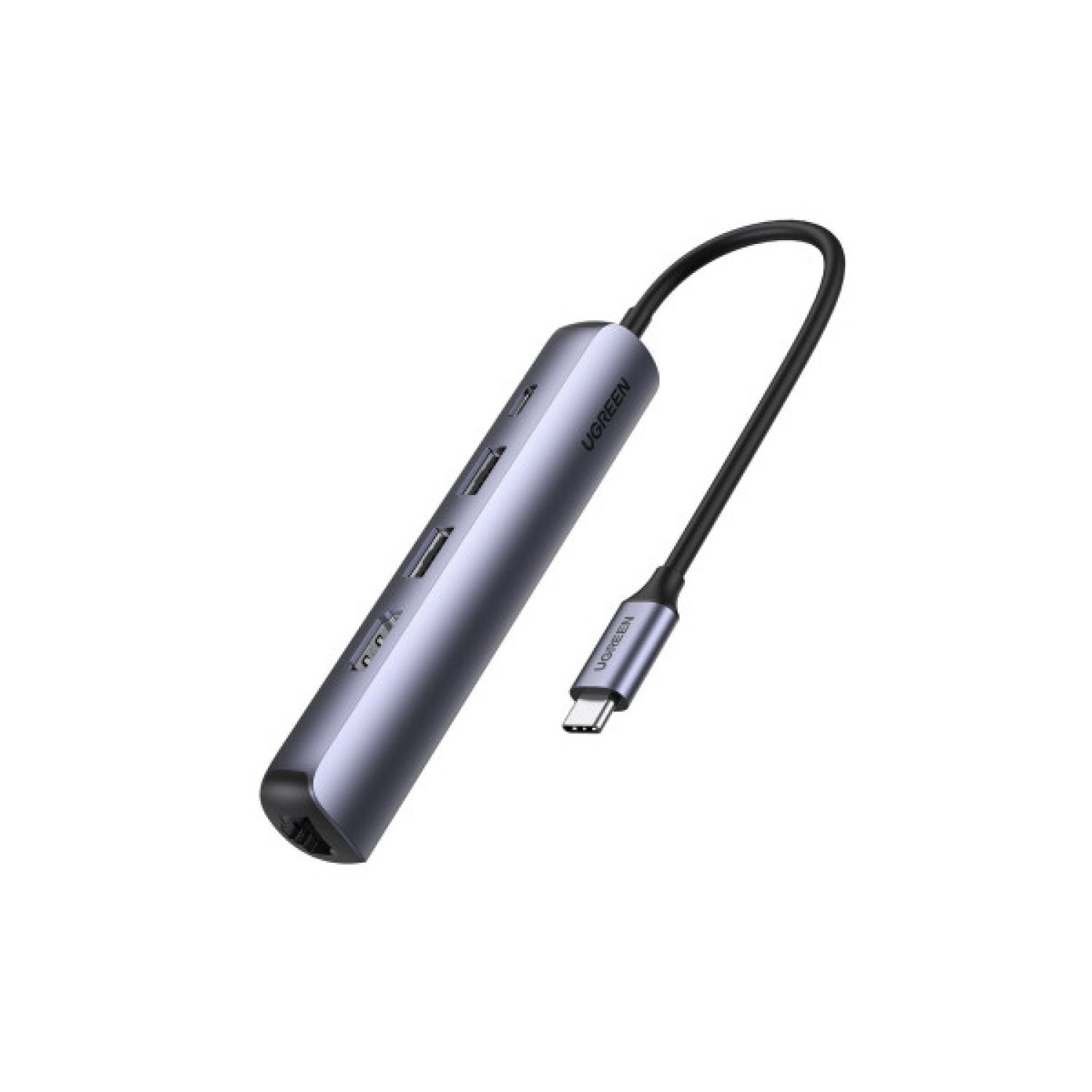 Ugreen · Base Portátil + Hub USB · Type-C · USB 3.2 Gen 1 · Gris