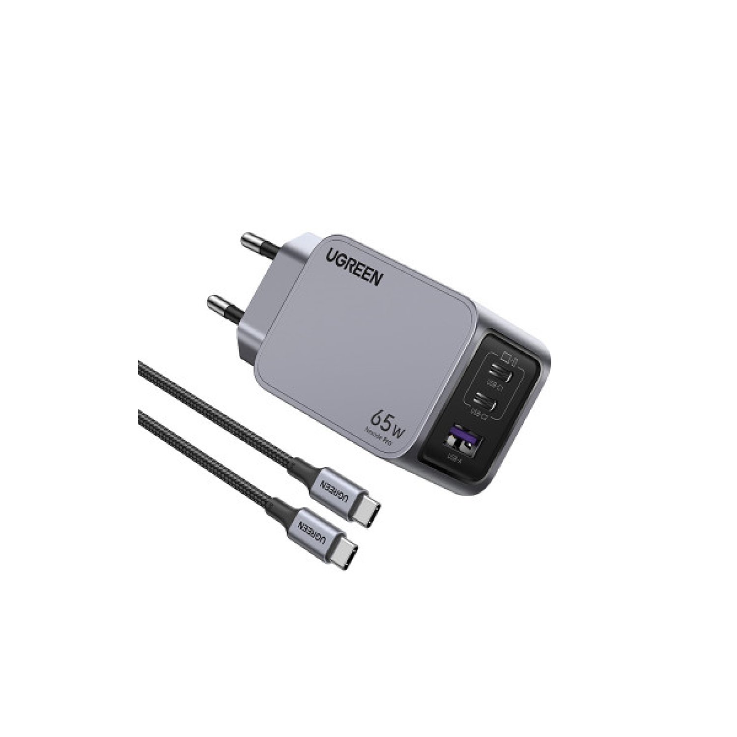 Ugreen Cargador Universal · Carga Rápida · AC · Gris