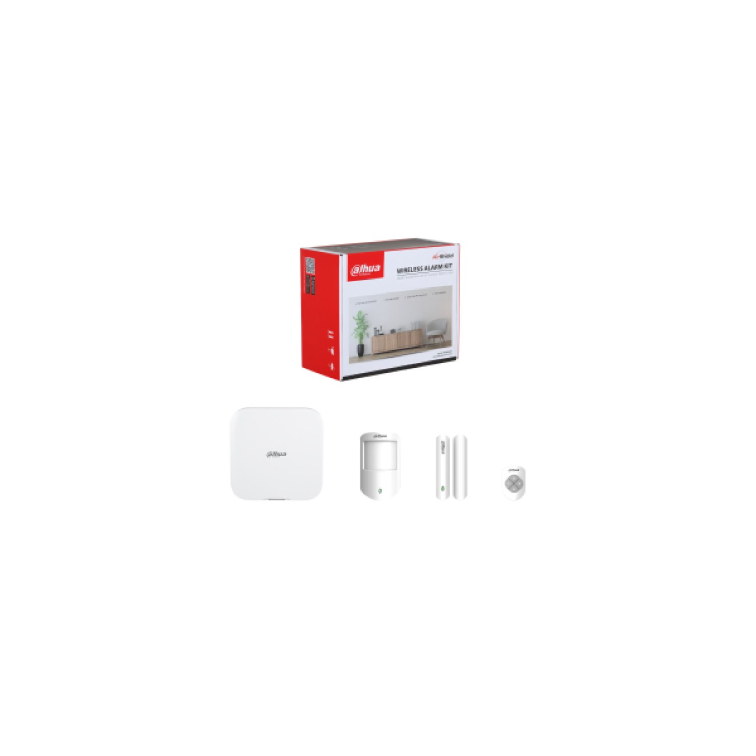 Dahua ARC3800H · Kit Alarma 4G · Panel Control 150 Dispositivos · PIR + Contacto Magnético + Pulsador