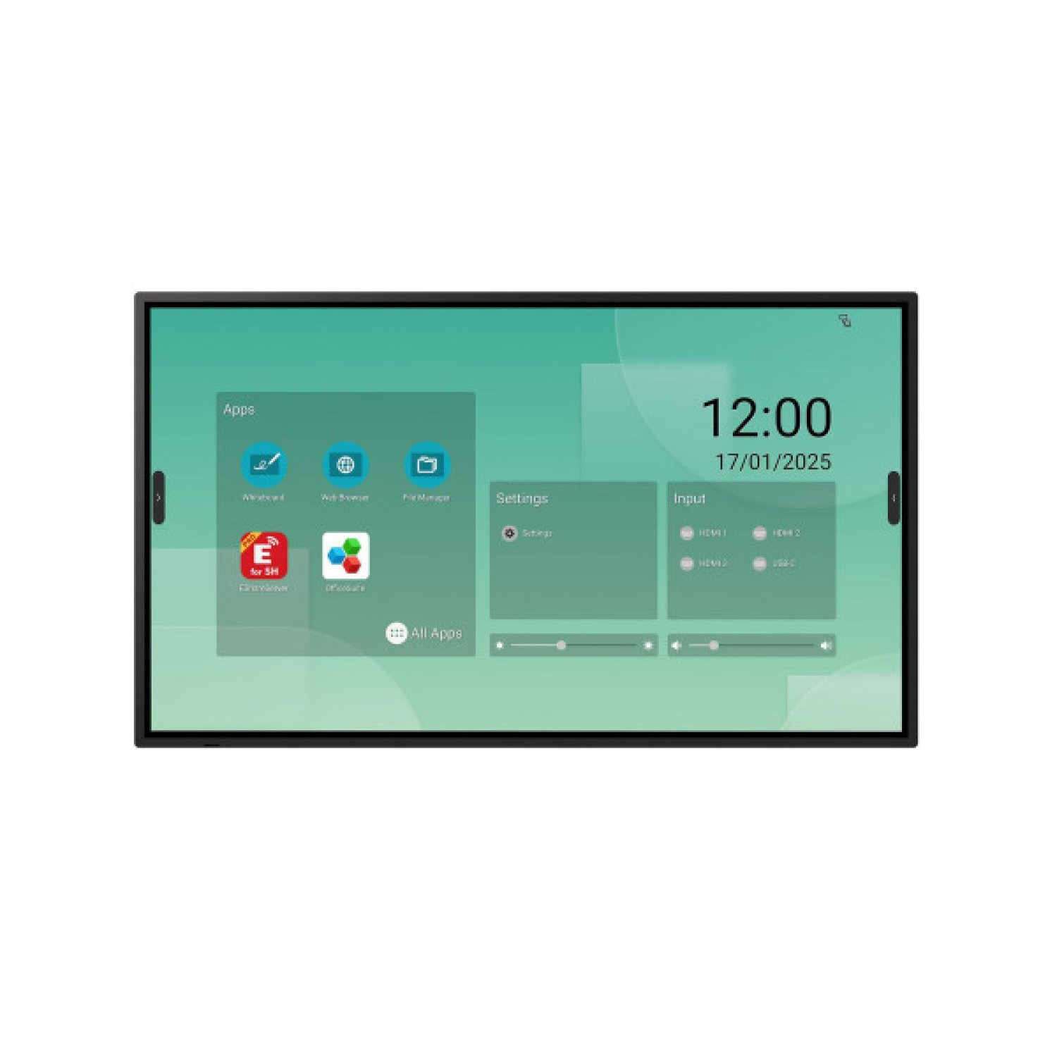 Sharp PN-LM551 · 55" Display Interactivo UHD · 500cd/m² · 20 Puntos Táctiles · Android · USB-C · HDMI