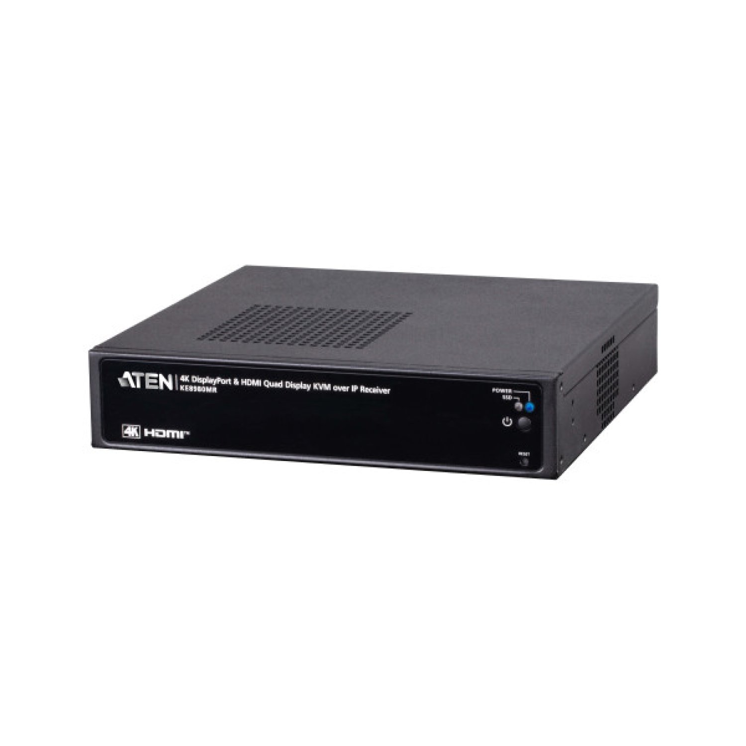 Aten KE8980MR · KVM over IP · 4K HDMI/DisplayPort · Quad-Display · Multi-Viewer