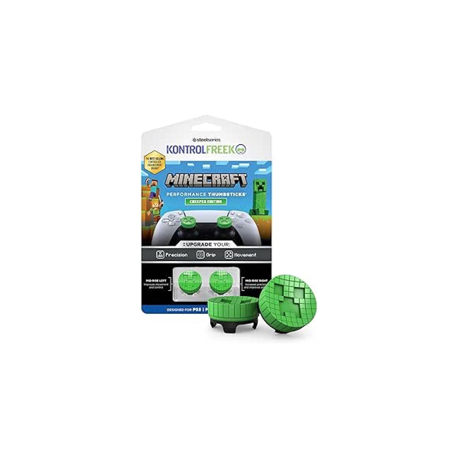 KontrolFreek by SteelSeries · Minecraft Creeper · PS5 · Kit 2 unidades