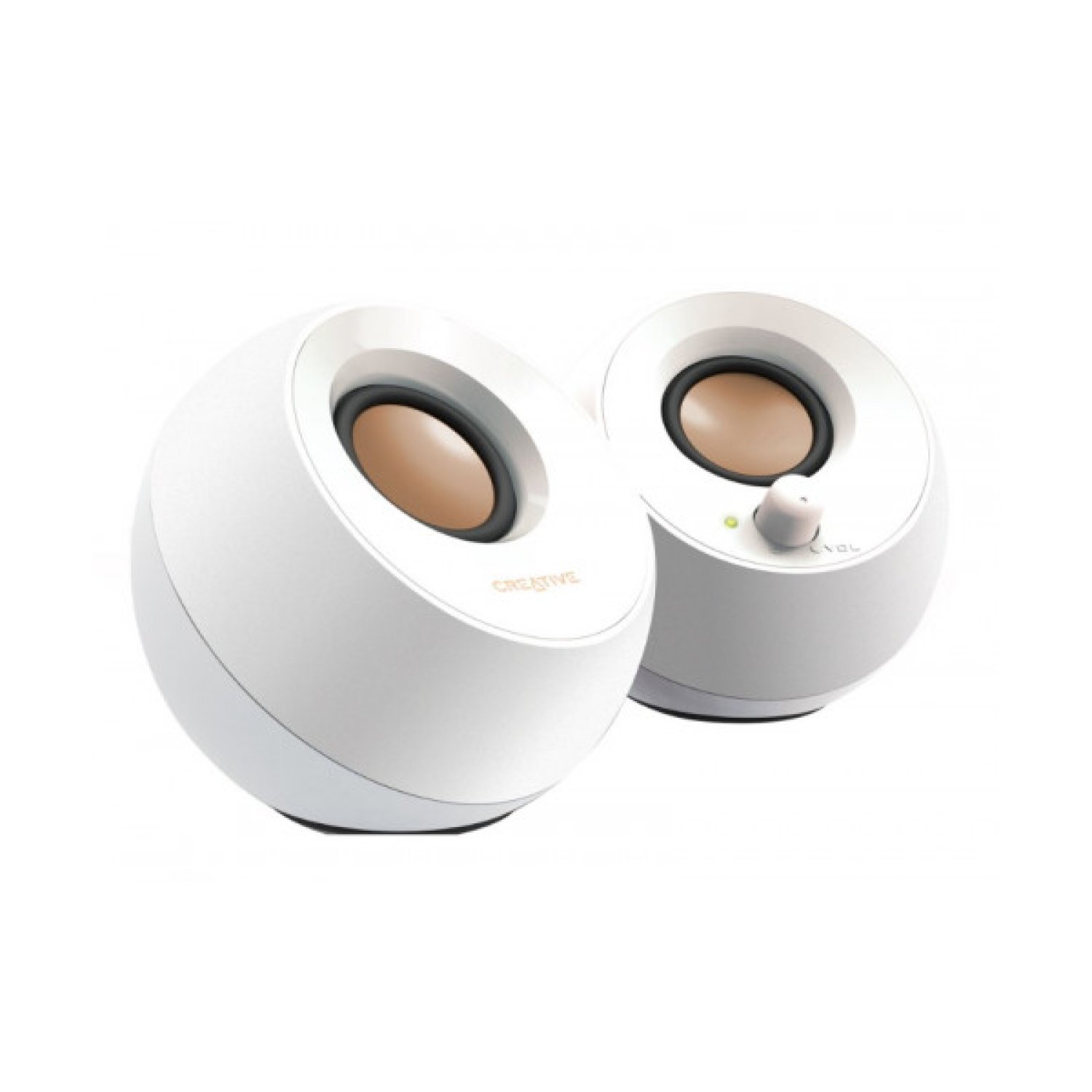 Creative Labs Pebble · Altavoz Alámbrico · 4,4W · Blanco