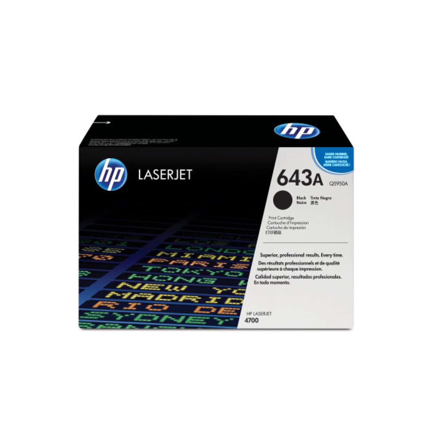 HP Toner 643A · Negro · Q5950A · Compatible LaserJet