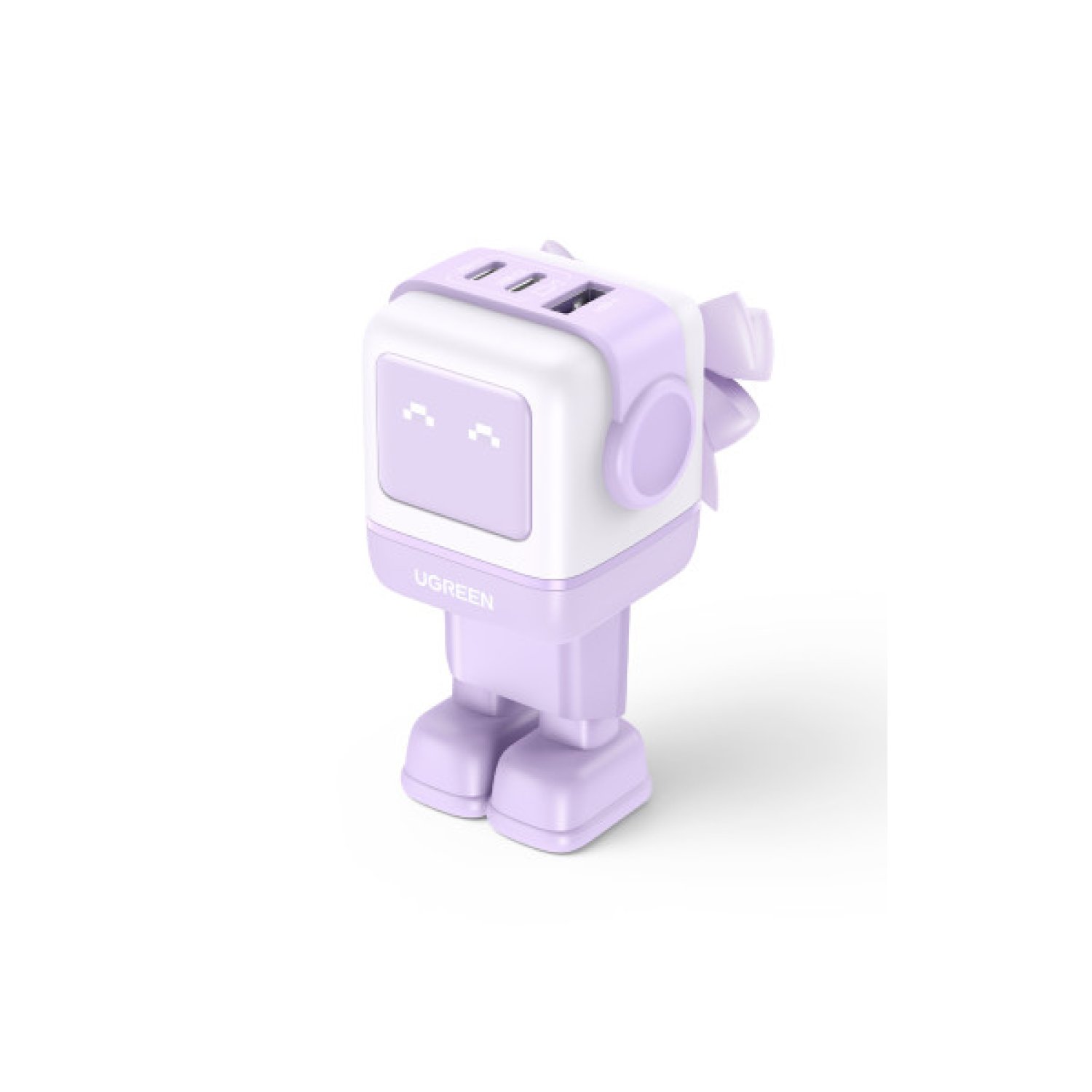 Ugreen Nexode RG · Cargador GaN 65W · 3 Puertos · Carga Rápida · Rosa