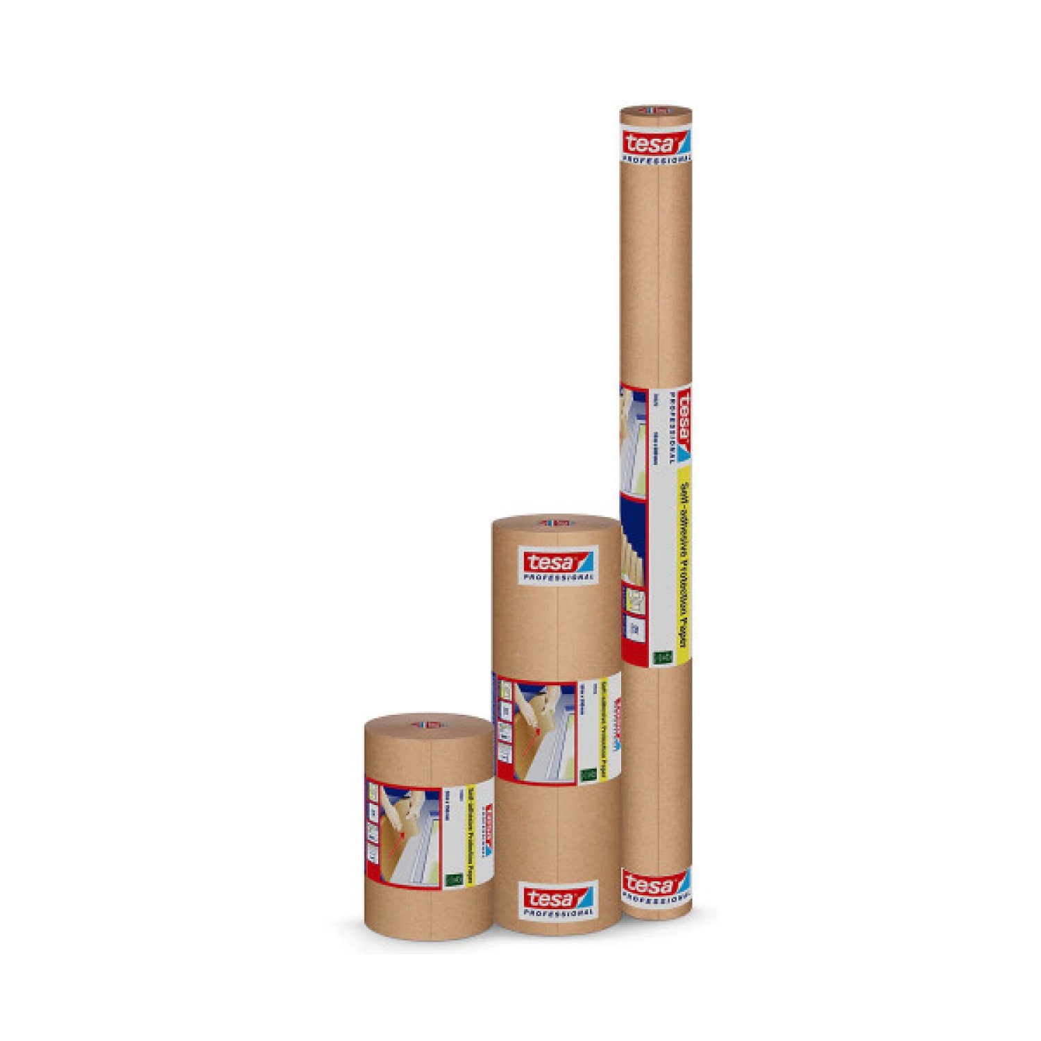 Tesa · Papel Protector Autoadhesivo · 15cm x 50m · Marrón
