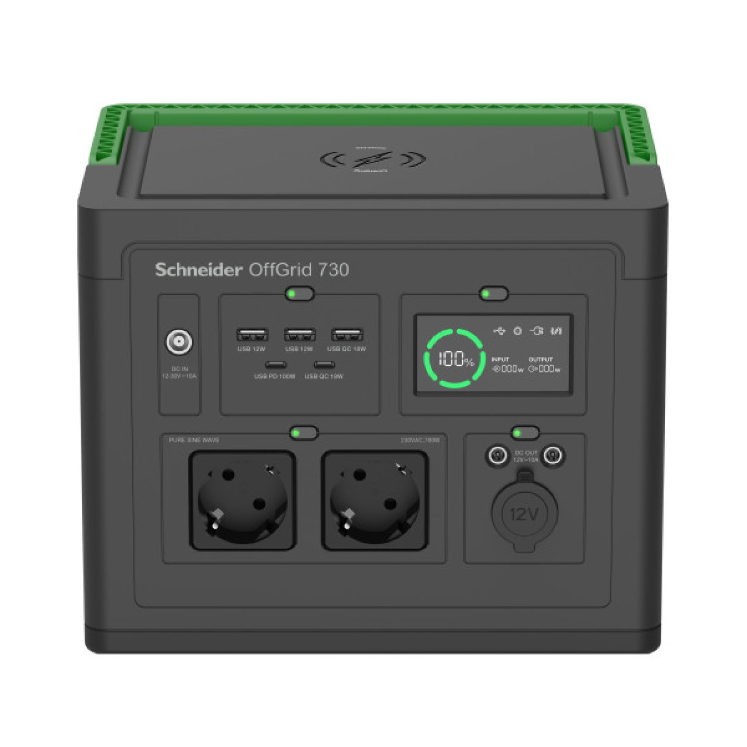 APC Schneider OffGrid · Estación Portátil 738Wh · Batería Litio · 2 Schuko · Onda Pura