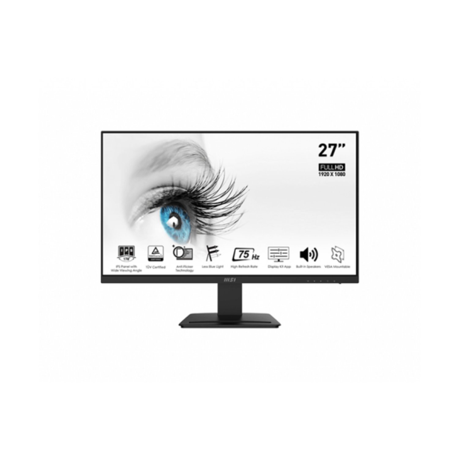 MSI Monitor Pro MP273 E14A · 27" IPS · 1920x1080 · 144Hz · Negro