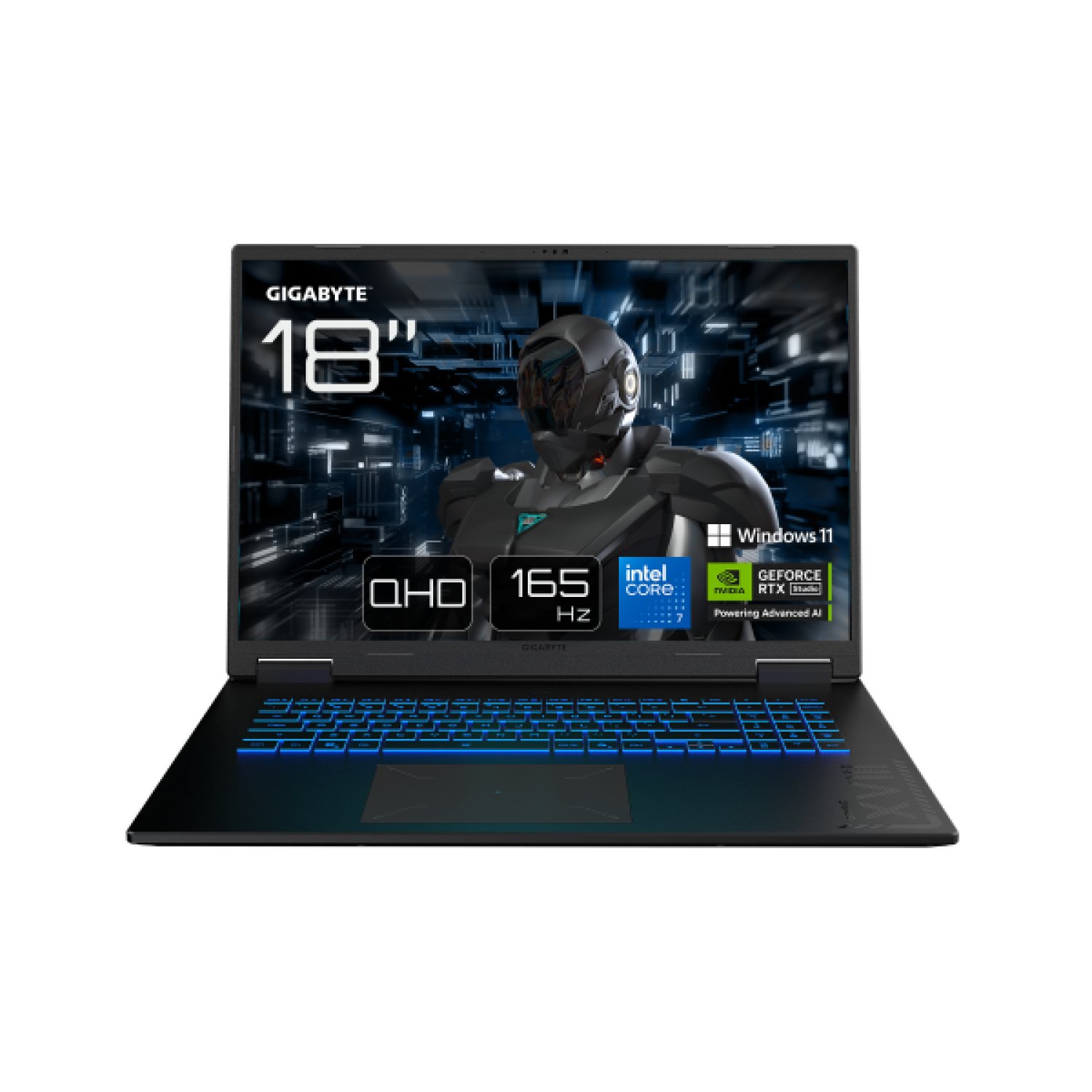 Gigabyte A18 Pro · Portátil Gaming 18" · Intel Core 7 240H · 32GB DDR5 · 1TB SSD · RTX 5070 Ti · 165Hz QHD+