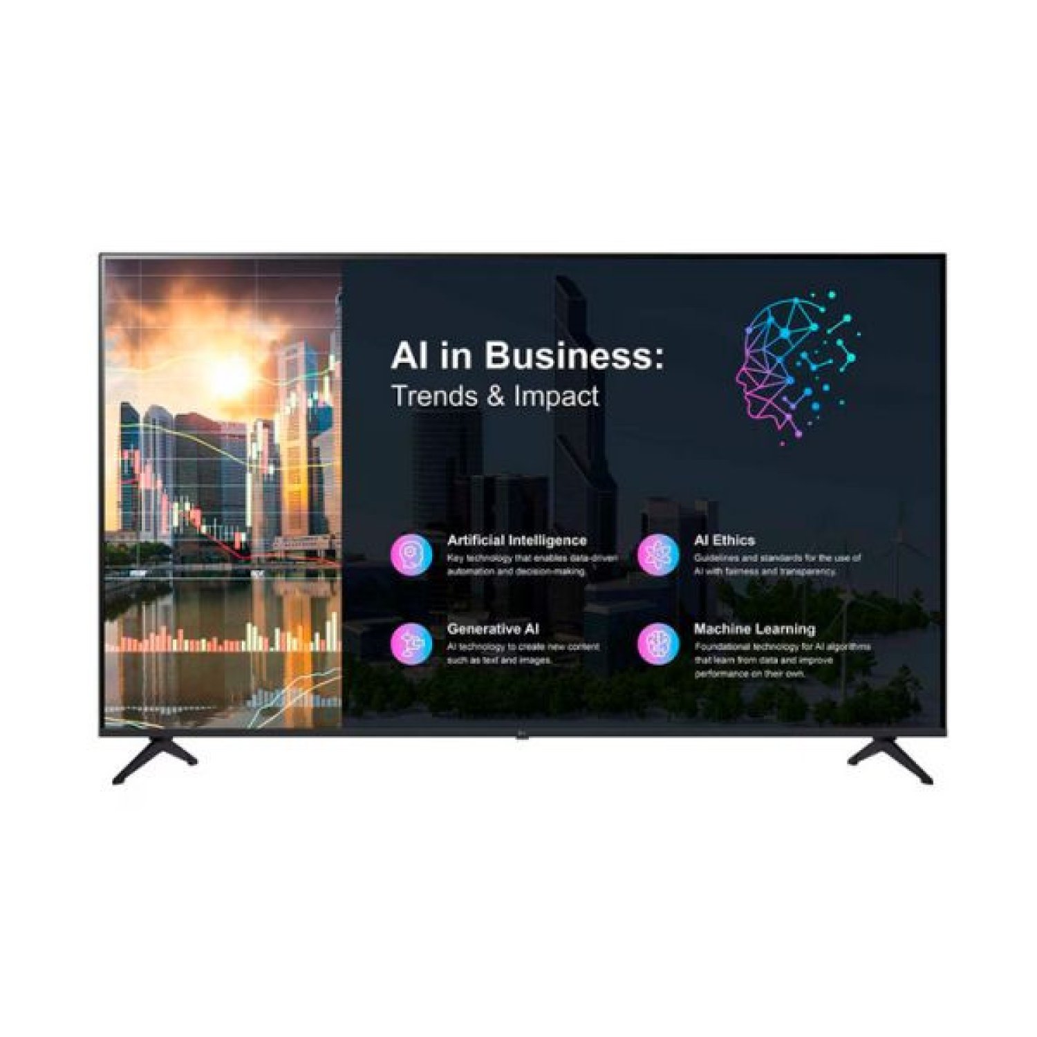 LG AV TV Pro · 65" · 4K UHD · 300 cd/m² · Modo Hotel