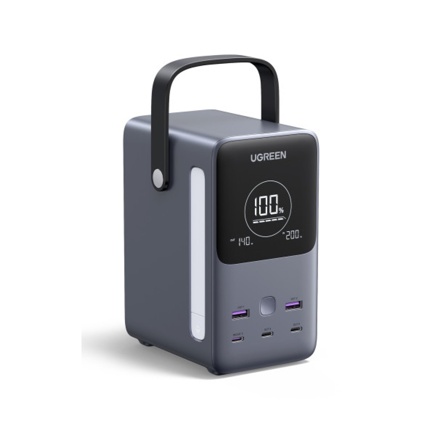 Ugreen Nexode · Power Bank 48000 mAh · Batería Litio · Gris