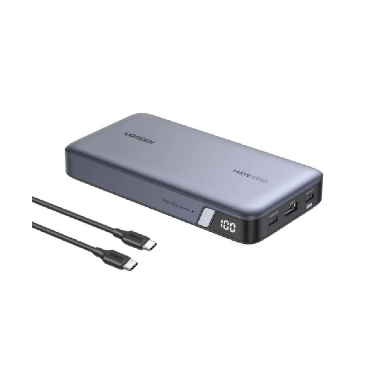 UGREEN Batería Externa 25000 mAh · Carga Rápida · Color Gris