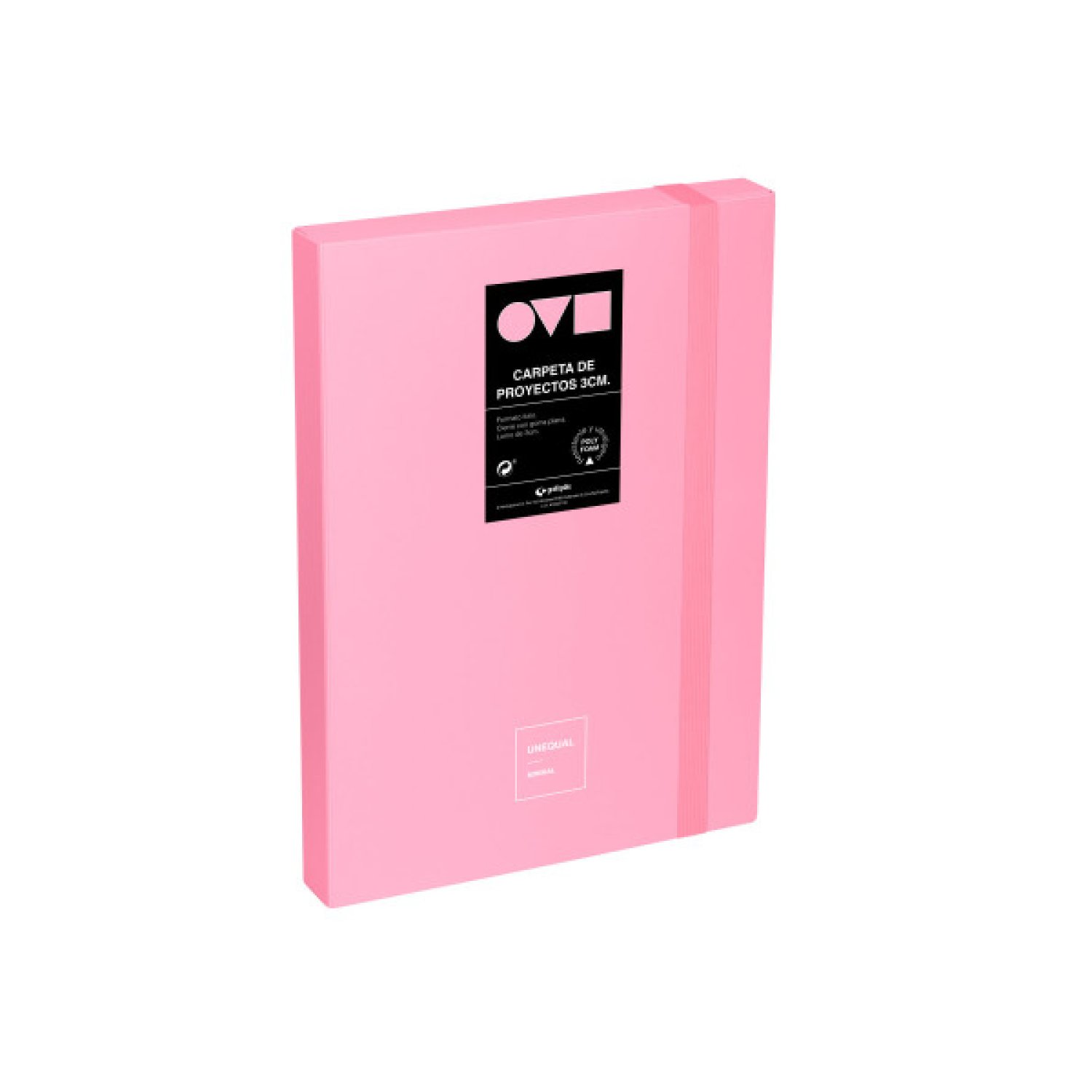 Grafoplas · Caja de Proyectos · 3cm Polyfoam · Rosa Minimal
