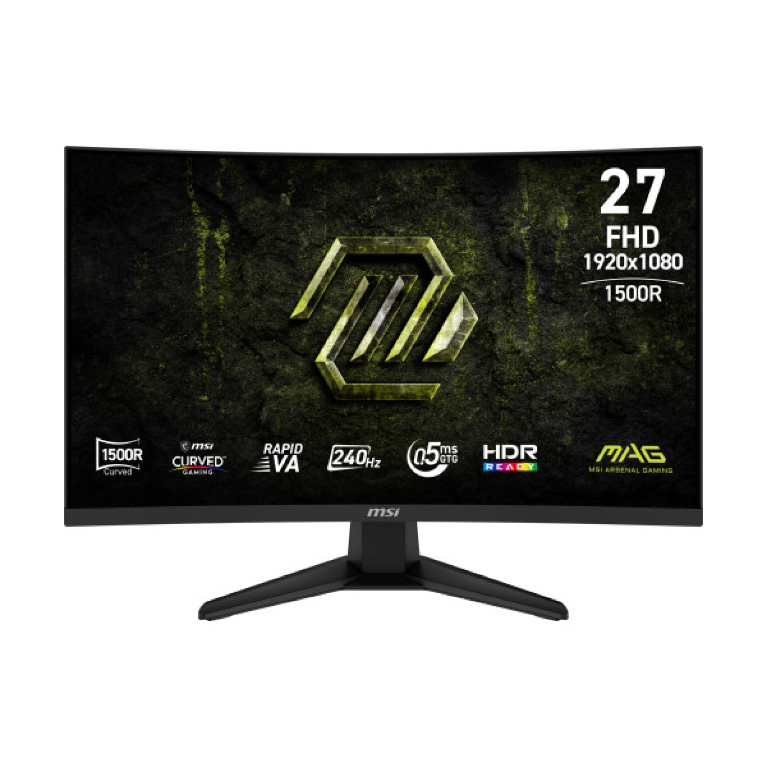 MSI MAG 275CF · 27" Curved VA · 1920x1080 · 240Hz · Negro
