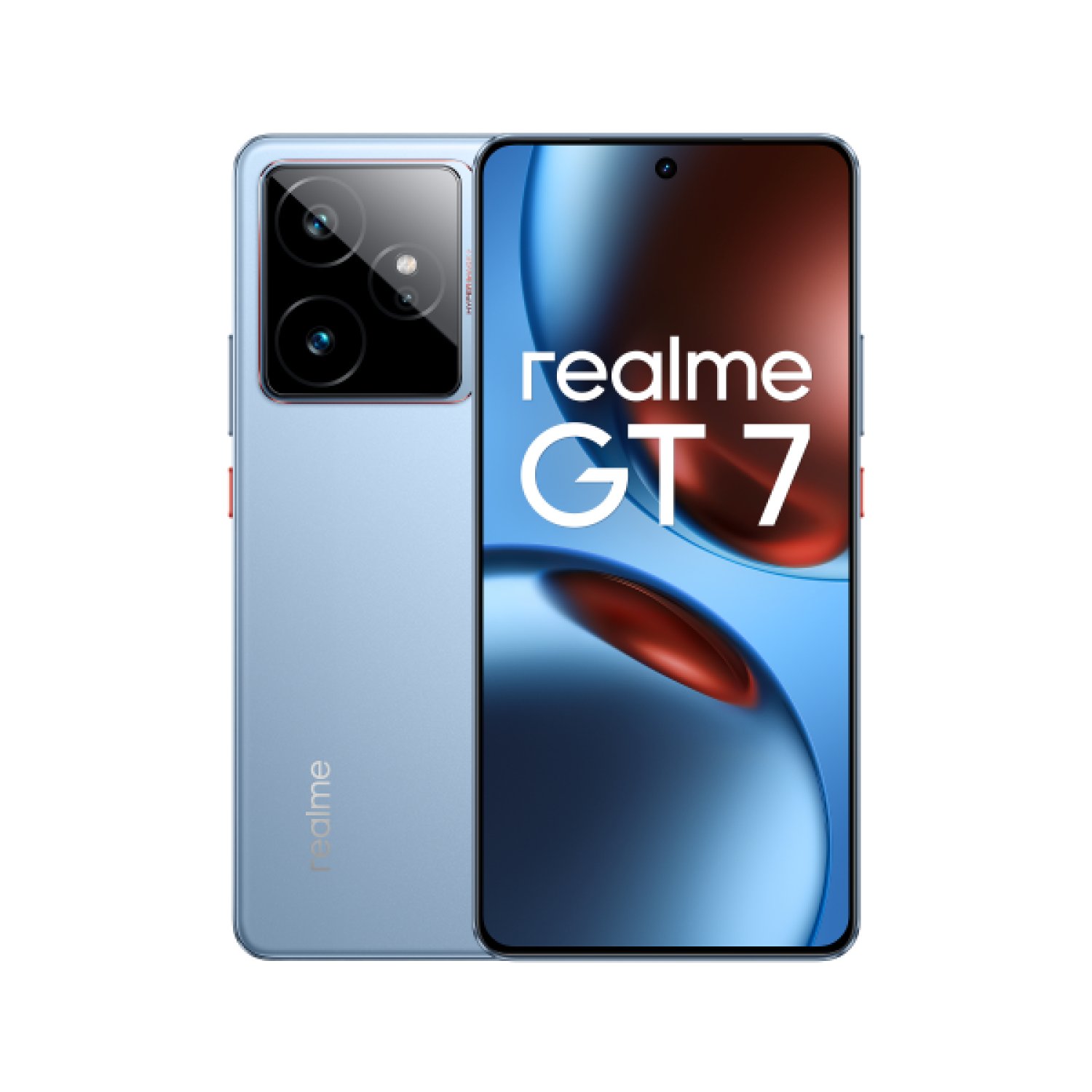 Realme GT 7 · 6,78" · Android 15 · 5G · 12GB RAM · 512GB · 7000 mAh · Azul