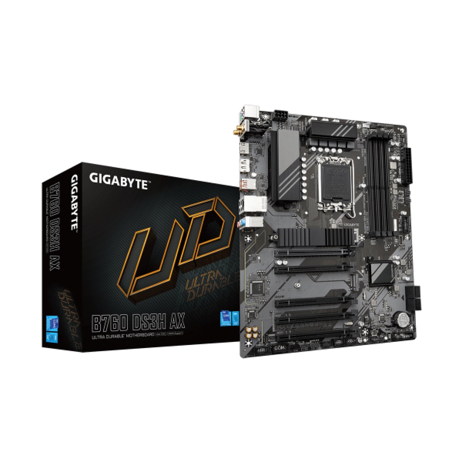 Gigabyte B760 DS3H AX · Placa Base Intel LGA1700 · DDR5 7600MHz · PCIe 4.0 · Wi-Fi 6E
