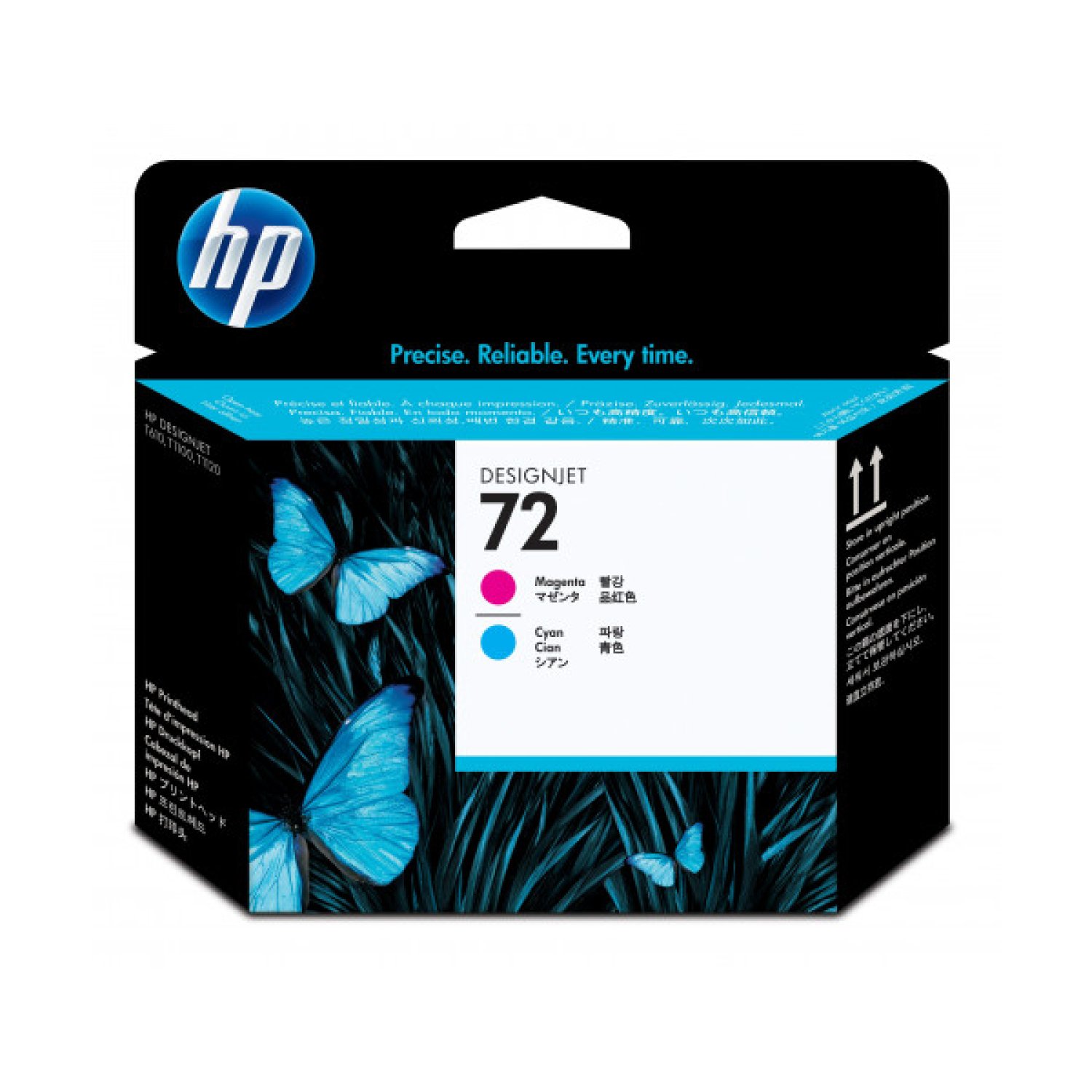 HP 72 · Cabezal de Impresión · Magenta y Cian