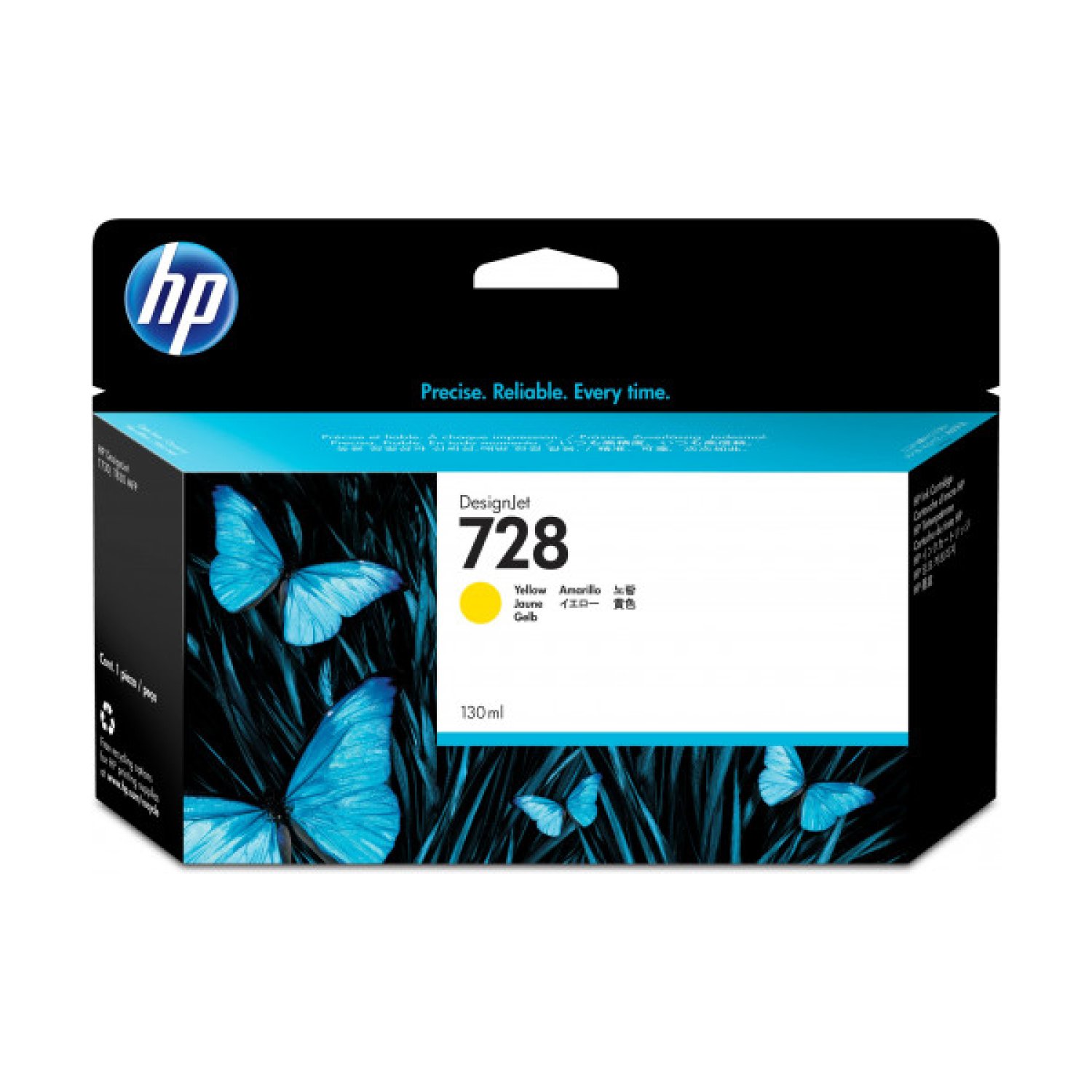 HP 728 · Cartucho de Tinta · Amarillo · F9J65A