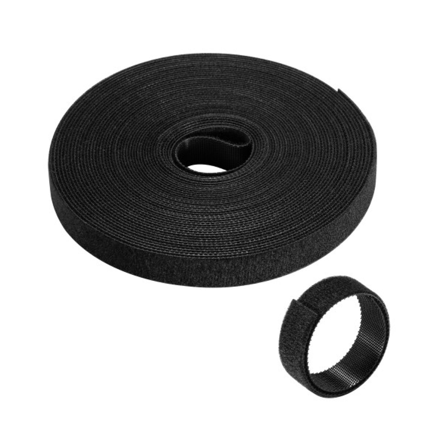 Ewent · Brida Reutilizable Velcro · 15mm x 10m · Nylon · Negro