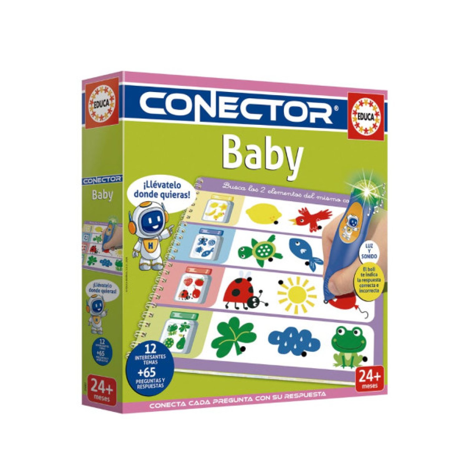 Educa Borrás · Juego Educativo Conector Baby · Multicolor · +12 meses
