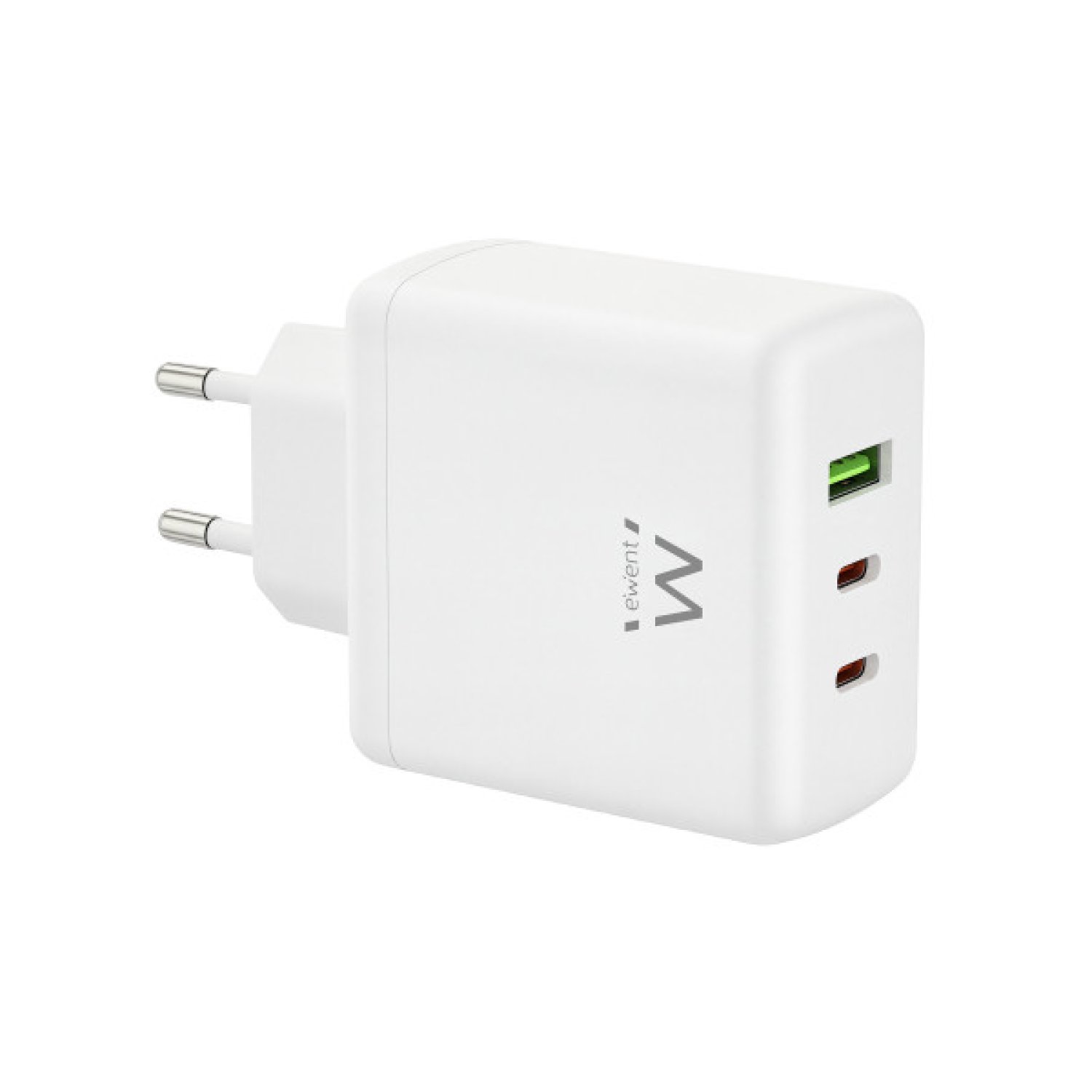 Ewent EW1333 · Cargador Universal · Carga Rápida · AC · Blanco