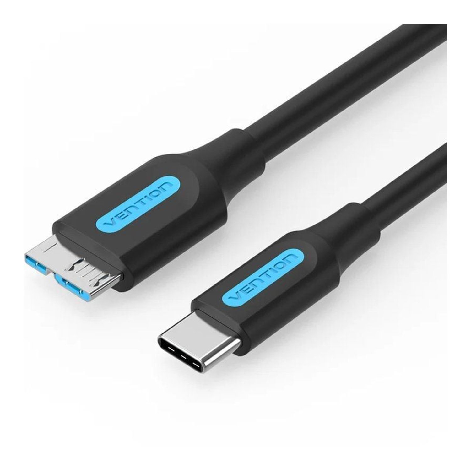 Cable USB 3.0 Vention CQABD/ microUSB Macho - USB Tipo-C Macho/ 5Gbps/ 50cm/ Negro