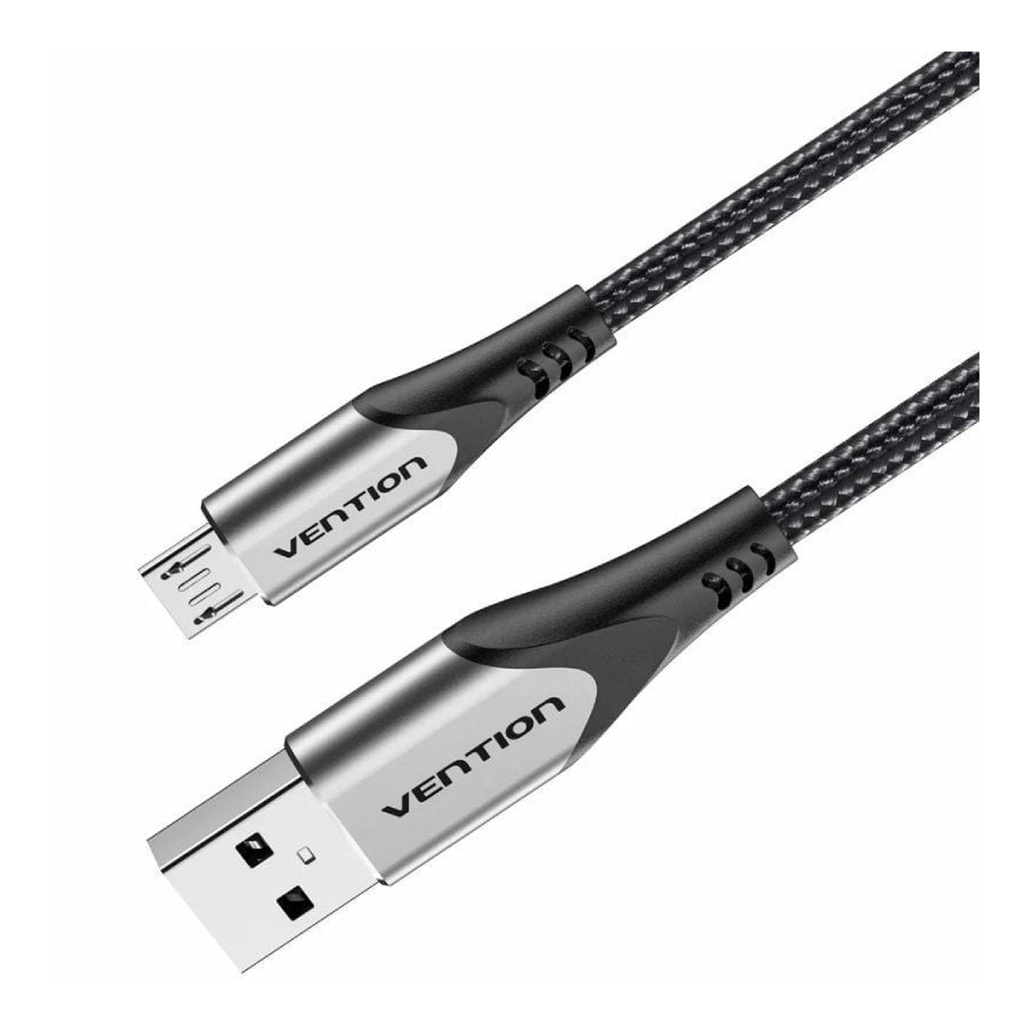 Cable USB 2.0 Vention COAHH/ microUSB Macho - USB Macho/ Hasta 60W/ 480Mbps/ 2m/ Gris